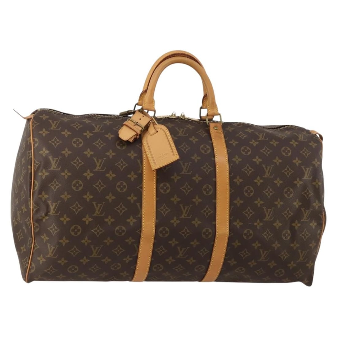 Louis Vuitton M41424 Keepall 55 Monogram Canvas Boston Bag: Louis Vuitton M41424 Keepall 55 Monogram Canvas Boston Bag Louis Vuitton Keepall 55 Boston Bag in Monogram Canvas, made in France. This women's bag features the classic Monogram exterior and comes wit