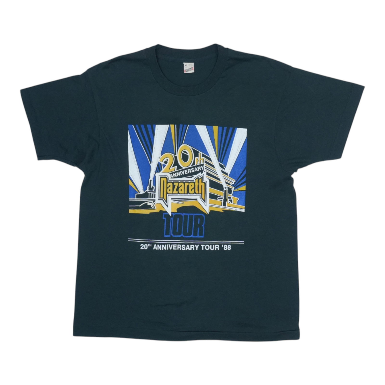 Nazareth 1988 Fox Tour 20th Anniversary Vintage Black XL Shirt (1 of 5)