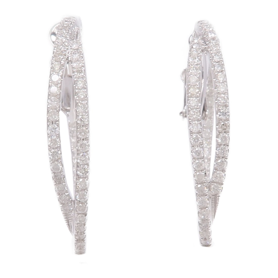 18K White Gold Diamond Earrings by JEWELRY (1 of 7)