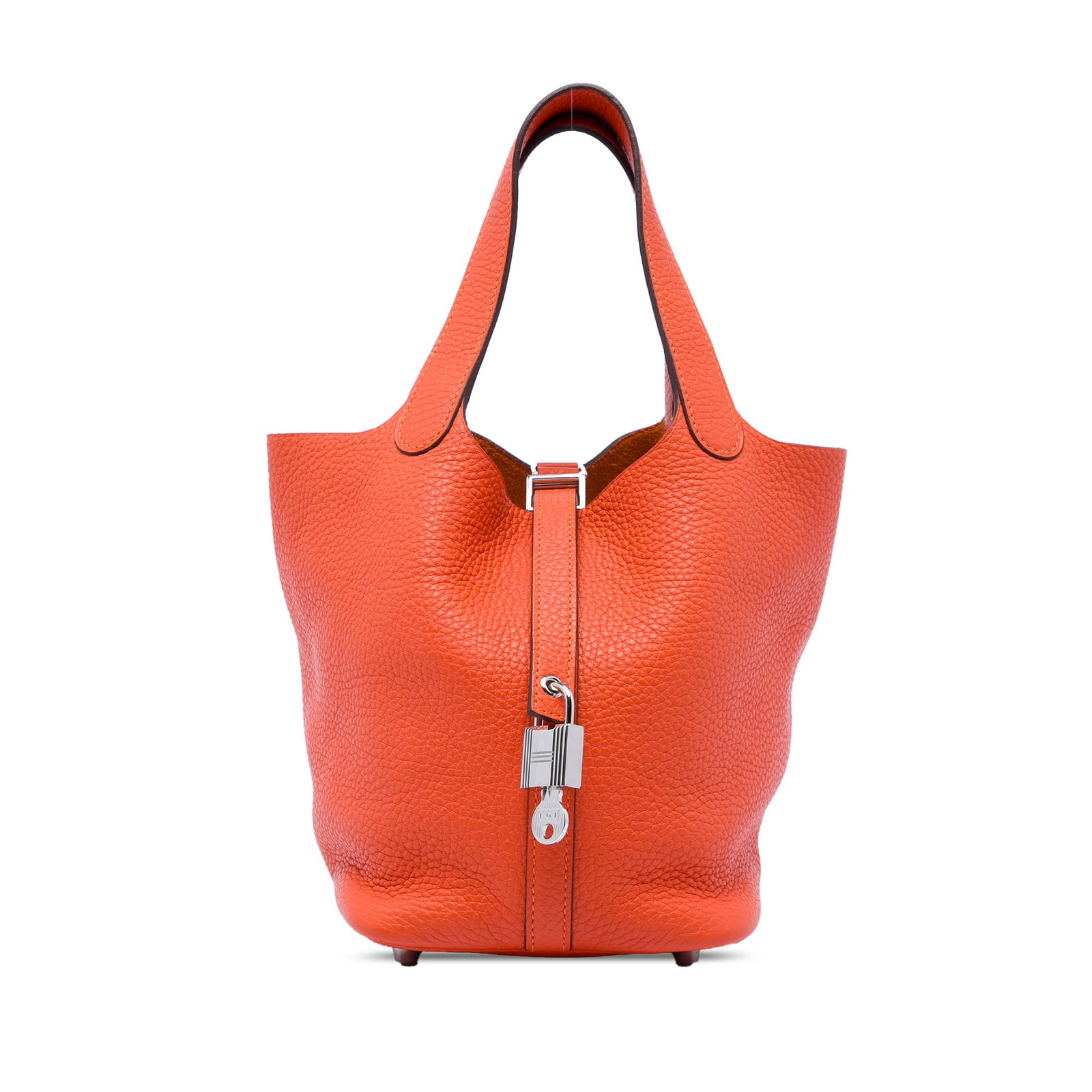 Hermes Picotin Lock 18 Clemence Leather Bag Orange (1 of 5)