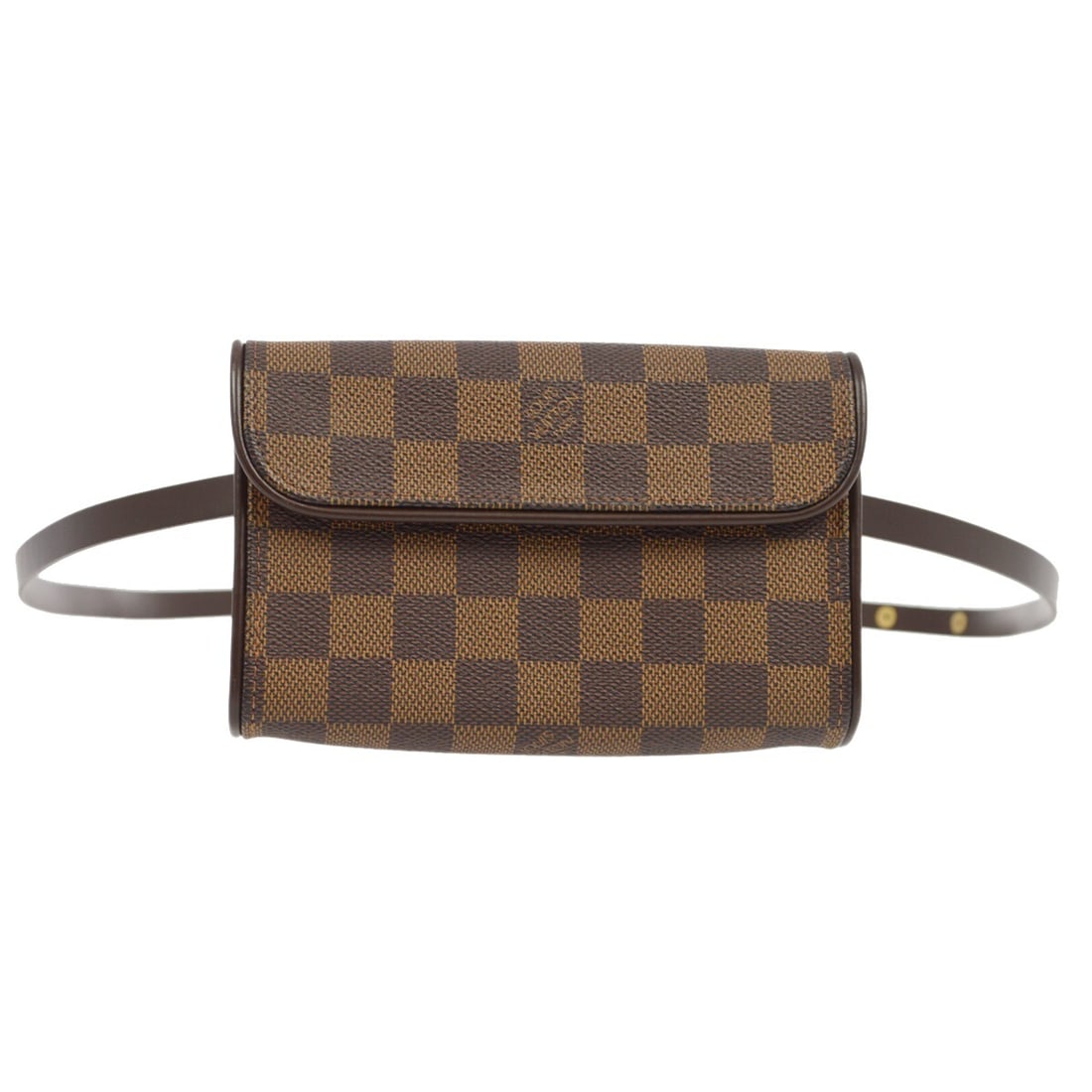 Louis Vuitton Pochette Florentine belt bag Damier Ebene N51856 Size L: Louis Vuitton Pochette Florentine belt bag Damier Ebene N51856 Size L Louis Vuitton Pochette Florentine belt bum bag in Damier canvas and leather with an Ebene brown check pattern. This small women's 