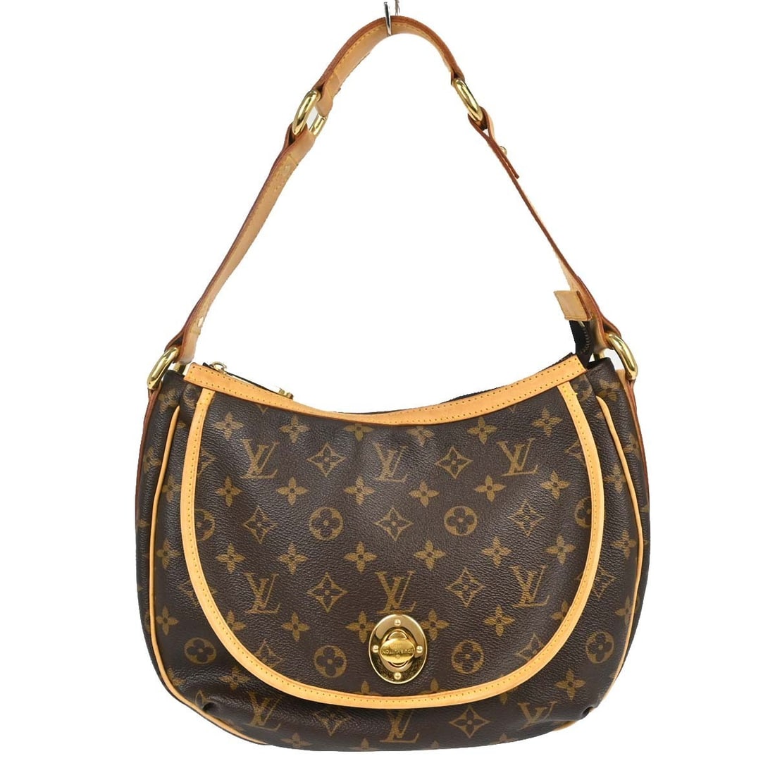 Louis Vuitton Tulum PM Monogram Canvas Hobo Bag M40076: Louis Vuitton Tulum PM Monogram Canvas Hobo Bag M40076 Louis Vuitton Tulum PM hobo handbag in brown Monogram canvas with leather trim and a shoulder strap. This medium bag features a zip closure, logo