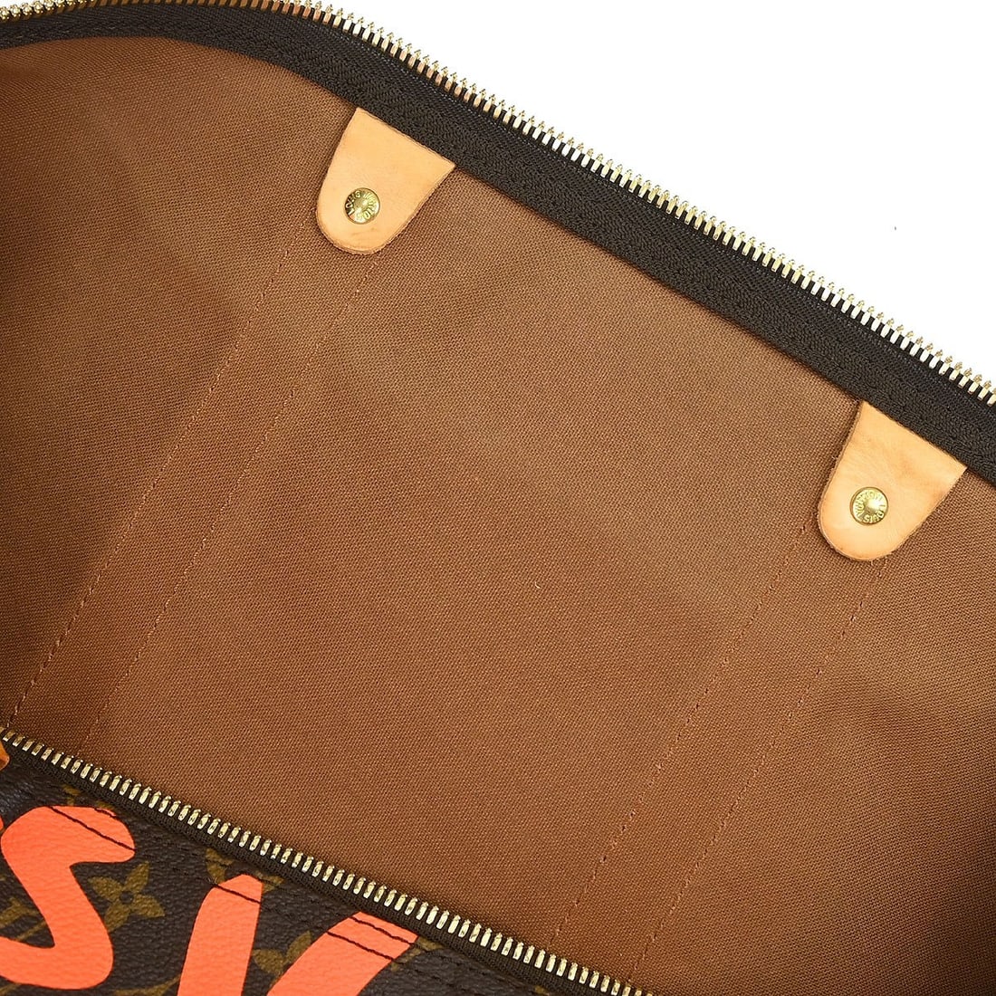 Louis Vuitton Keepall 50 Orange Monogram Graffiti Duffle Bag