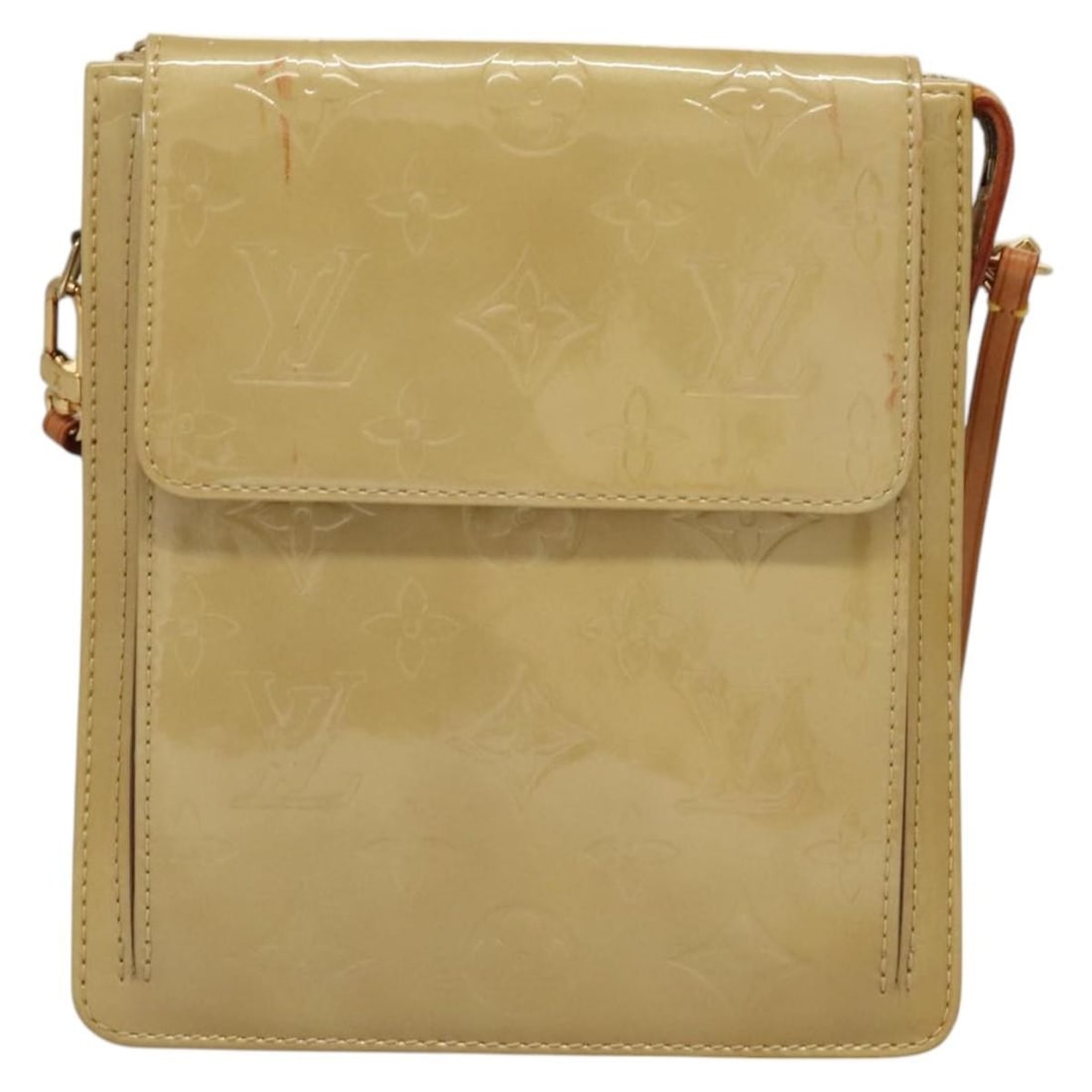 Louis Vuitton Mott beige Monogram Vernis patent leather bag (1 of 18)
