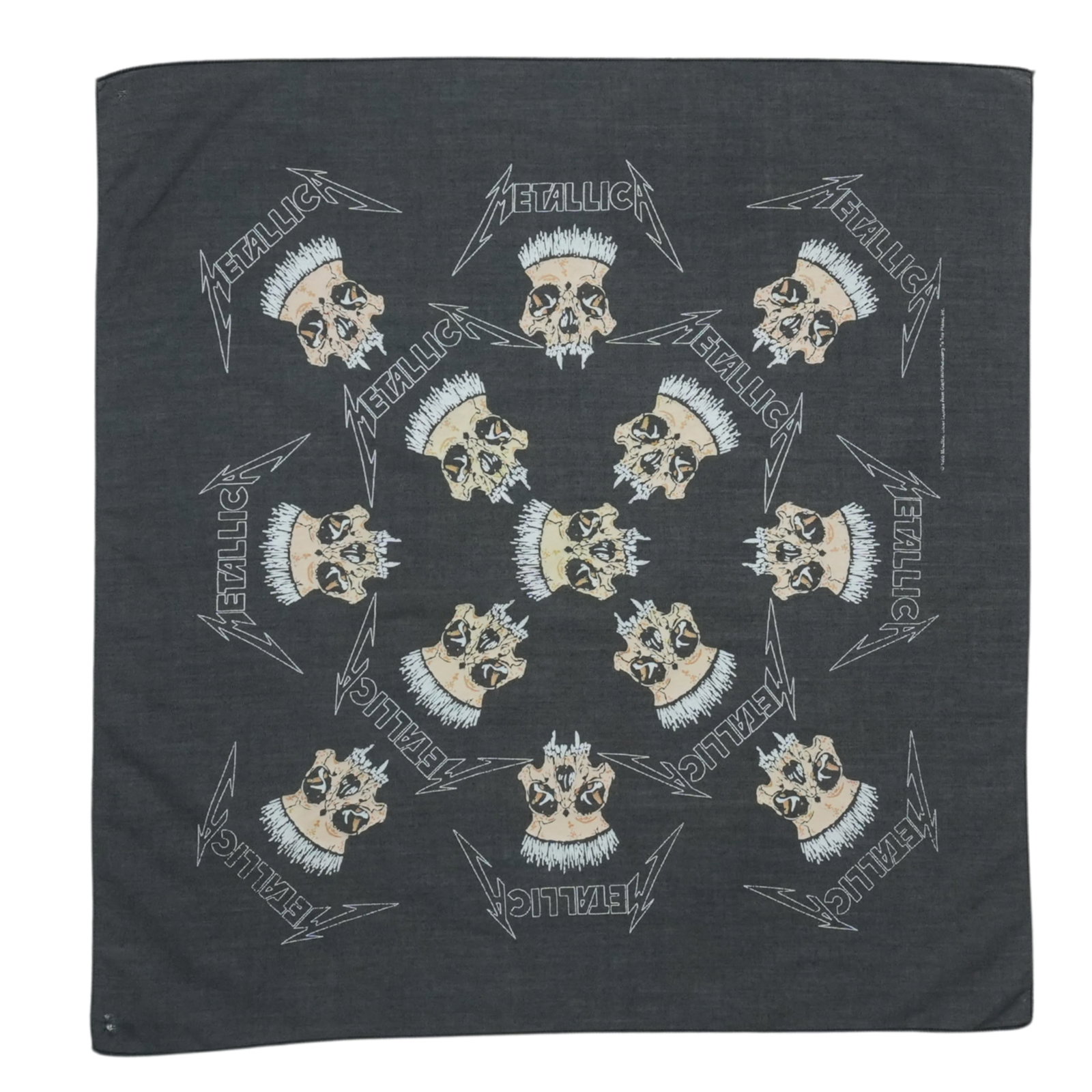 Original 1990s Metallica Pushead Tour Bandana (1 of 2)