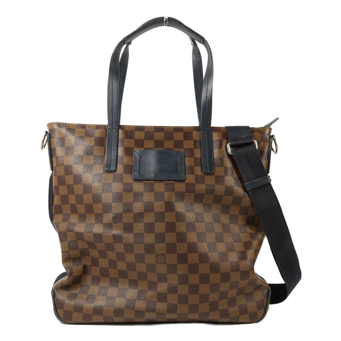 Louis Vuitton Herald N41255 2 Way Shoulder Bag Damier Blue Brown: Louis Vuitton Herald N41255 2 Way Shoulder Bag Damier Blue Brown Louis Vuitton Herald 2-way shoulder bag in Damier PVC coated canvas with brown and deep blue tones. This men's bag features a structure
