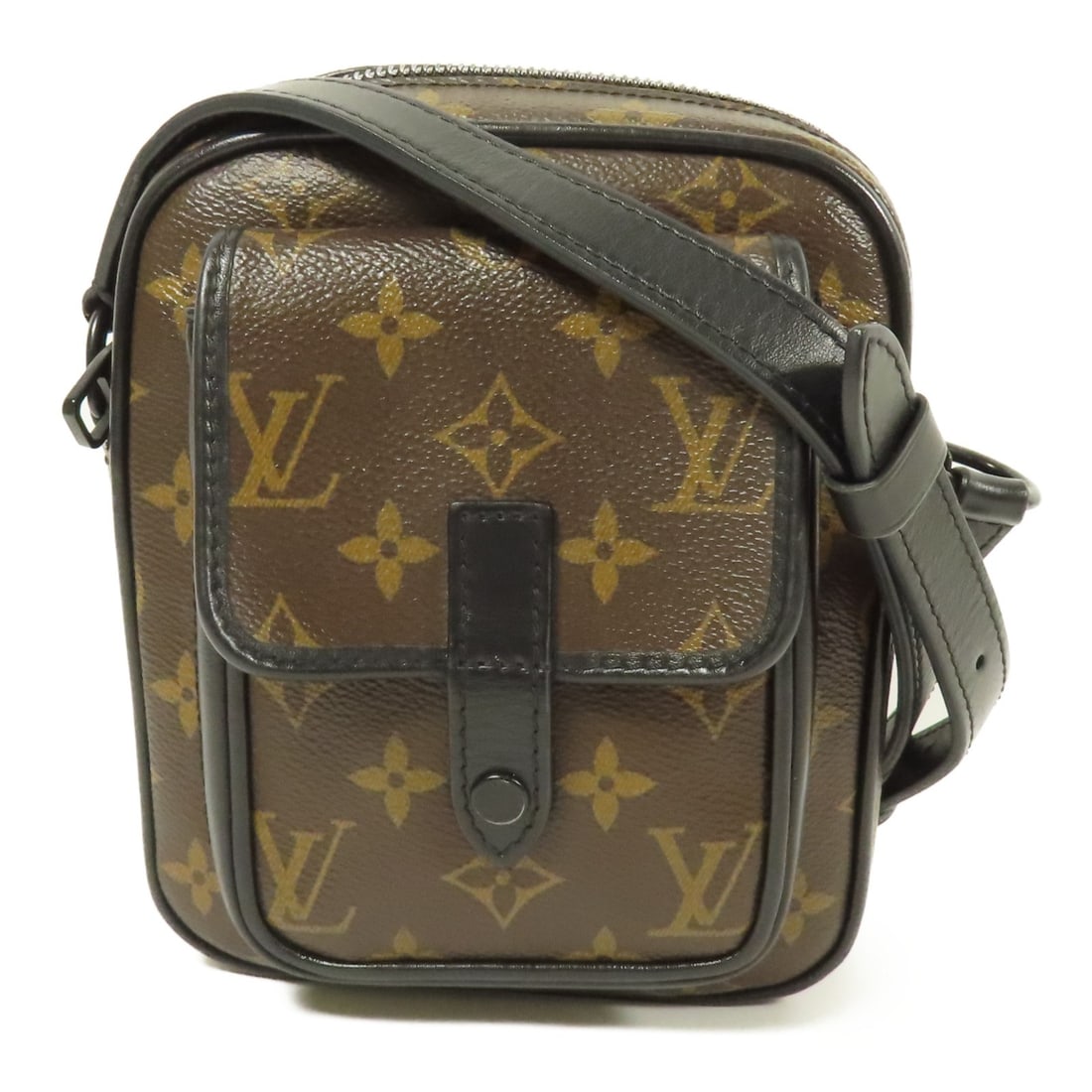Louis Vuitton M69404 Christopher wearable wallet Monogram Macassar shoulder bag (1 of 15)