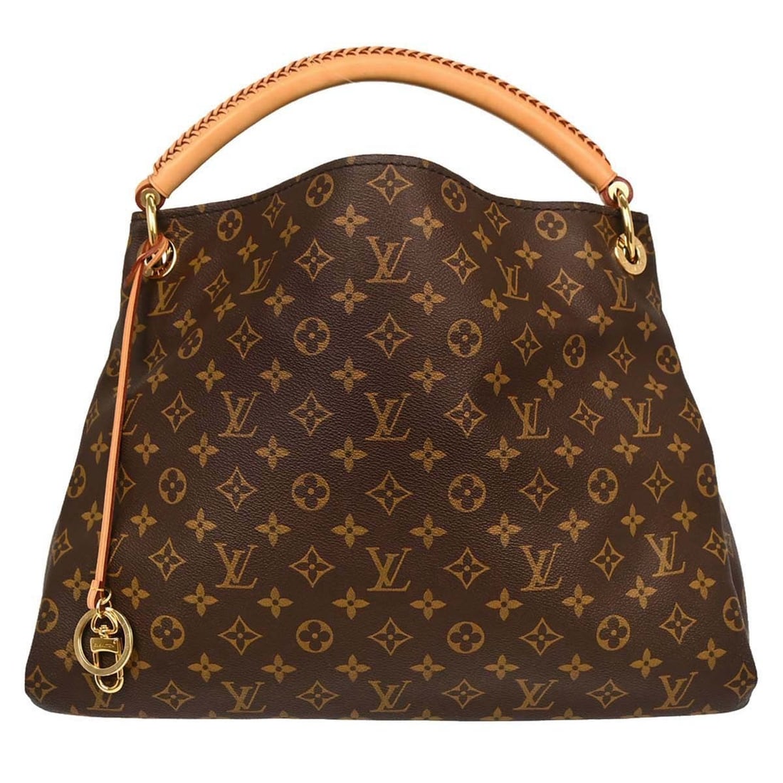 Louis Vuitton Artsy MM Monogram Canvas Leather Handbag M40249: Louis Vuitton Artsy MM Monogram Canvas Leather Handbag M40249 Vintage Louis Vuitton Artsy MM handbag in brown Monogram canvas and leather. This women's top handle bag features a brown interior lining 