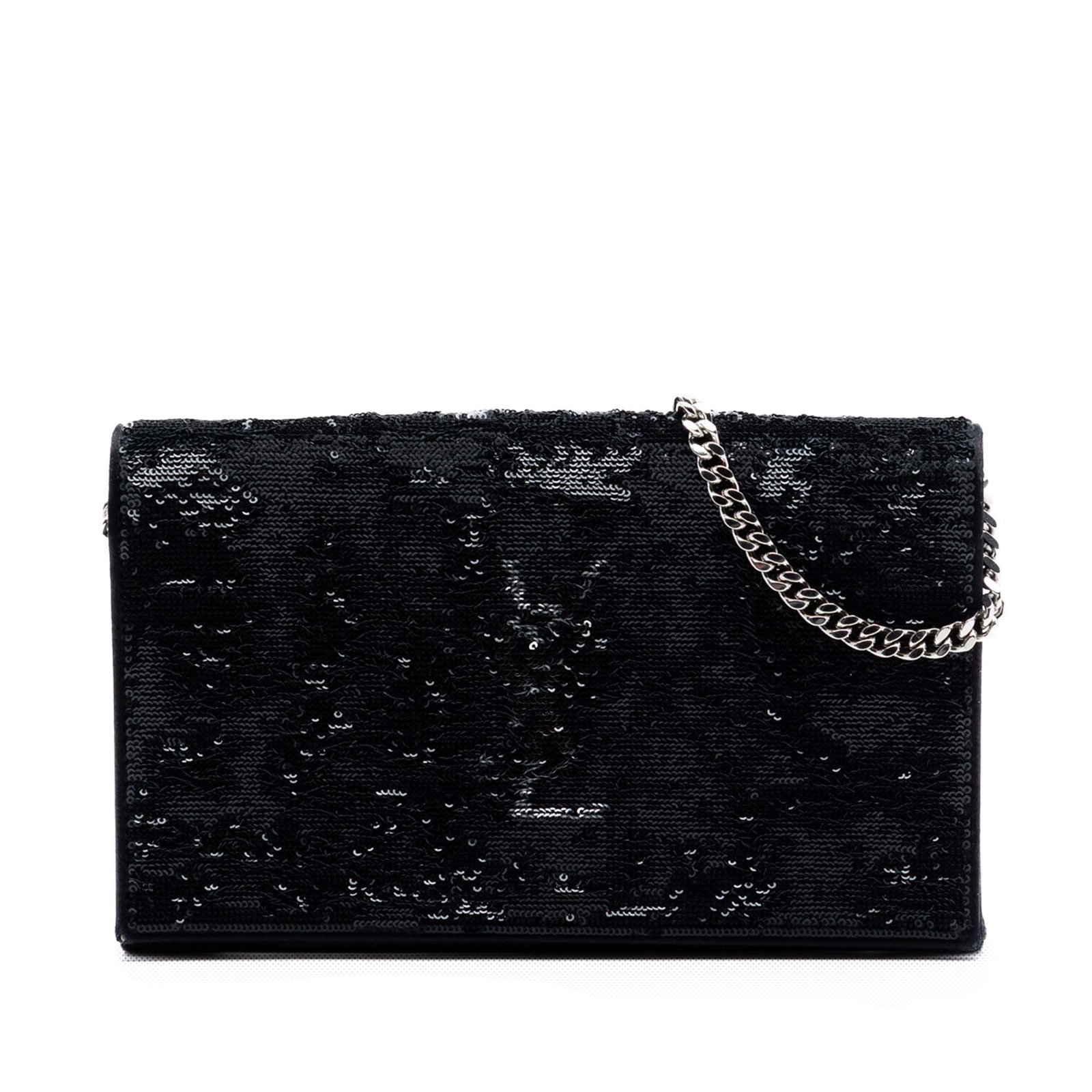 Saint Laurent Kate sequined leather chain wallet (1 of 7)