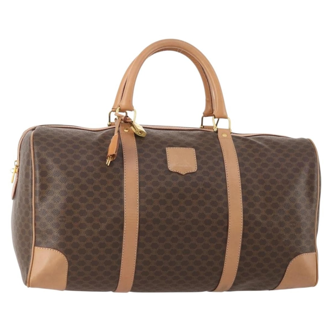 Celine Vintage Canvas Duffle Bag Brown Italy (1 of 18)