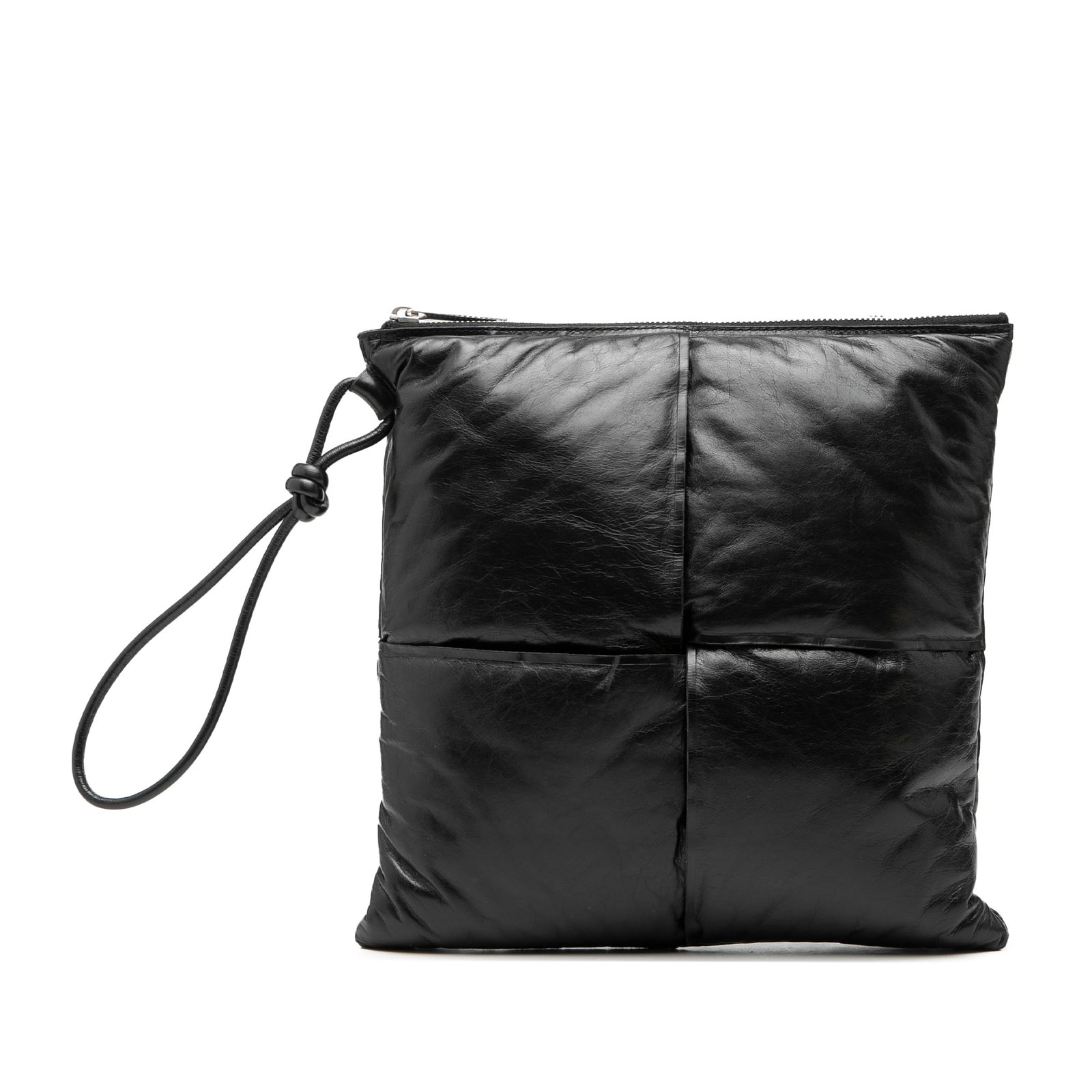 Bottega Veneta Intrecciato Padded Leather Clutch with Wrist Strap (1 of 7)