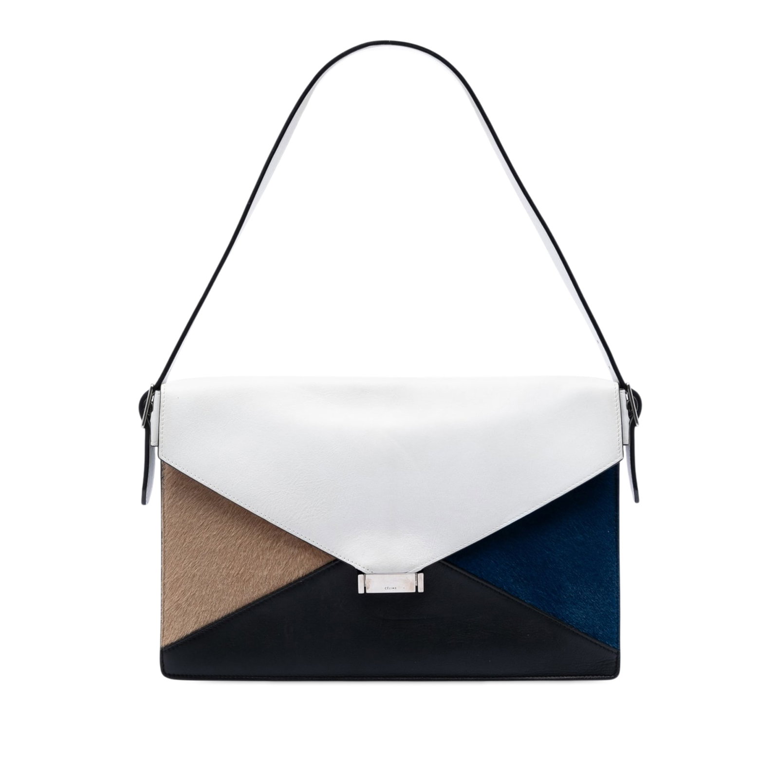 Celine Diamond Shoulder Bag Multicolor Leather Pony Hair (1 of 7)