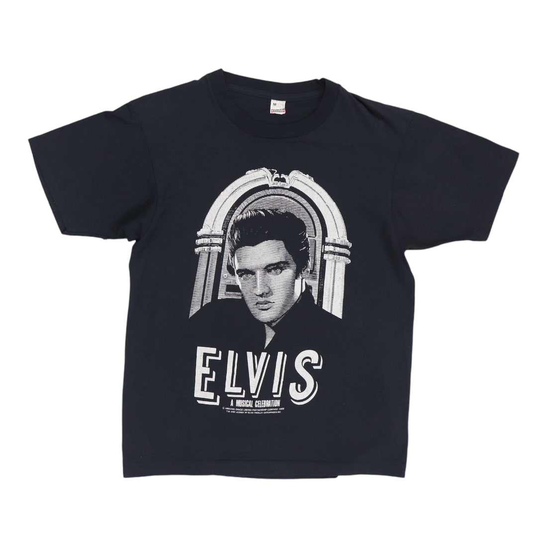 Vintage Elvis Presley T Shirt Black Medium 1988 (1 of 5)
