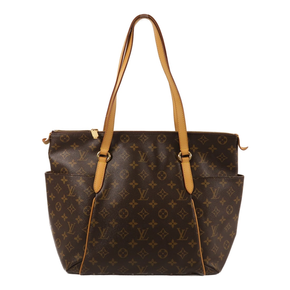 Louis Vuitton Totally MM Monogram Tote Bag M56689 Brown: Louis Vuitton Totally MM Monogram Tote Bag M56689 Brown Louis Vuitton Totally MM shoulder tote bag in brown Monogram and PVC coated canvas. This women's regular-size tote is made in France and feature