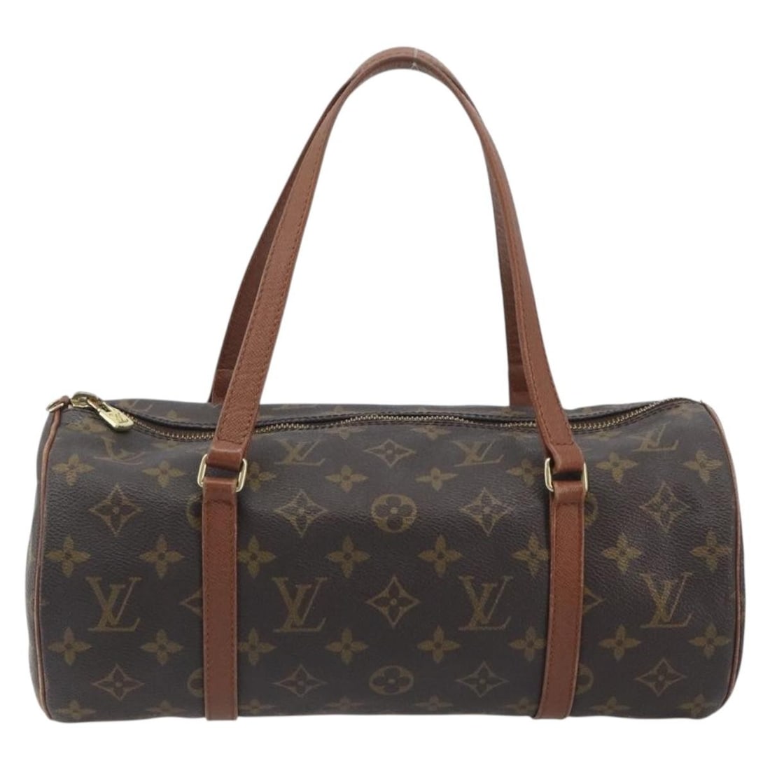 Louis Vuitton Papillon Brown Canvas Handbag: Louis Vuitton Papillon Brown Canvas Handbag Louis Vuitton Papillon Monogram handbag in brown canvas. This women's bag is made in France and remains a recognizable cylindrical silhouette from the Papil