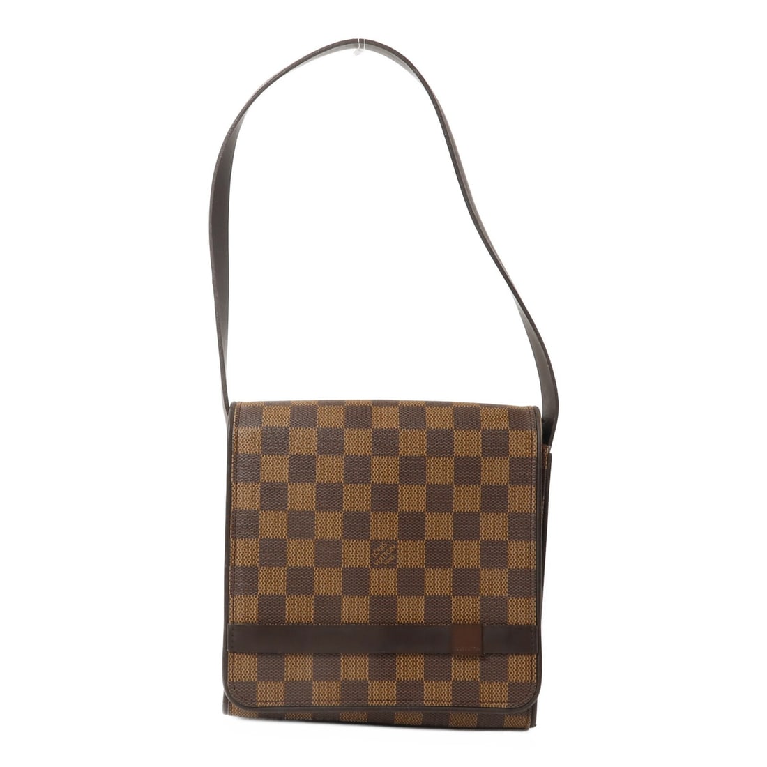 Louis Vuitton Tribeca Mini Shoulder Bag N51162 Damier Brown: Louis Vuitton Tribeca Mini Shoulder Bag N51162 Damier Brown Louis Vuitton Tribeca Mini shoulder bag in Damier PVC coated canvas with a brown exterior. This women's bag features a compact structured si