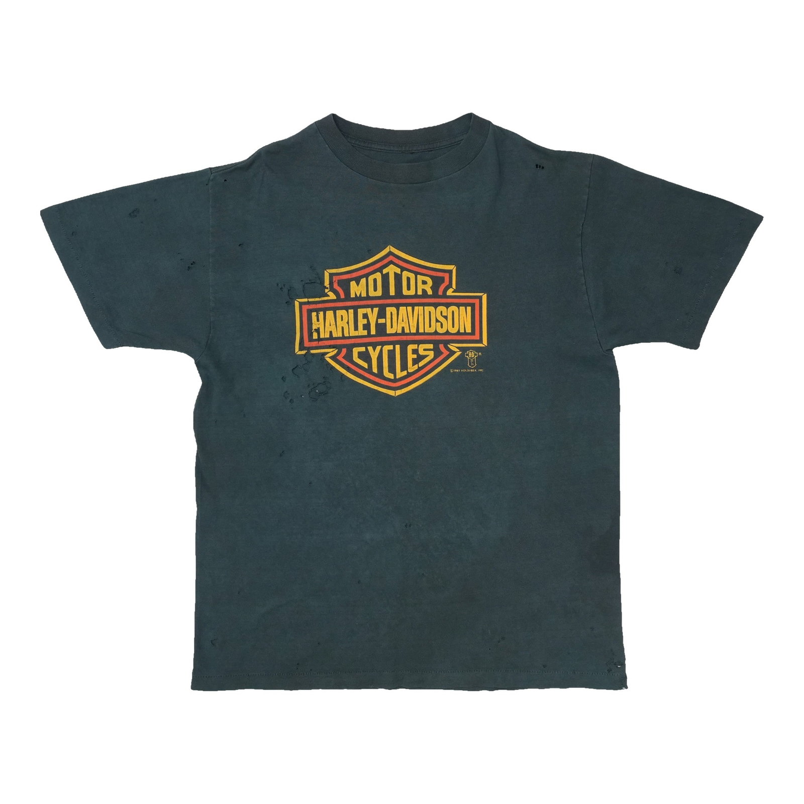 Vintage 1990s Harley Davidson Black Cotton T Shirt (1 of 9)