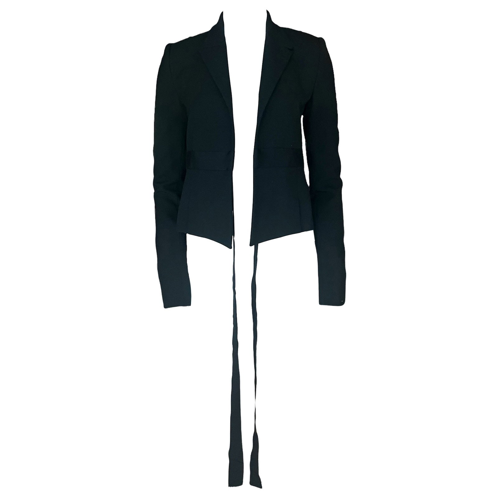 Bonnie Young Tuxedo Style Wool Jacket Black Size 2 (1 of 12)
