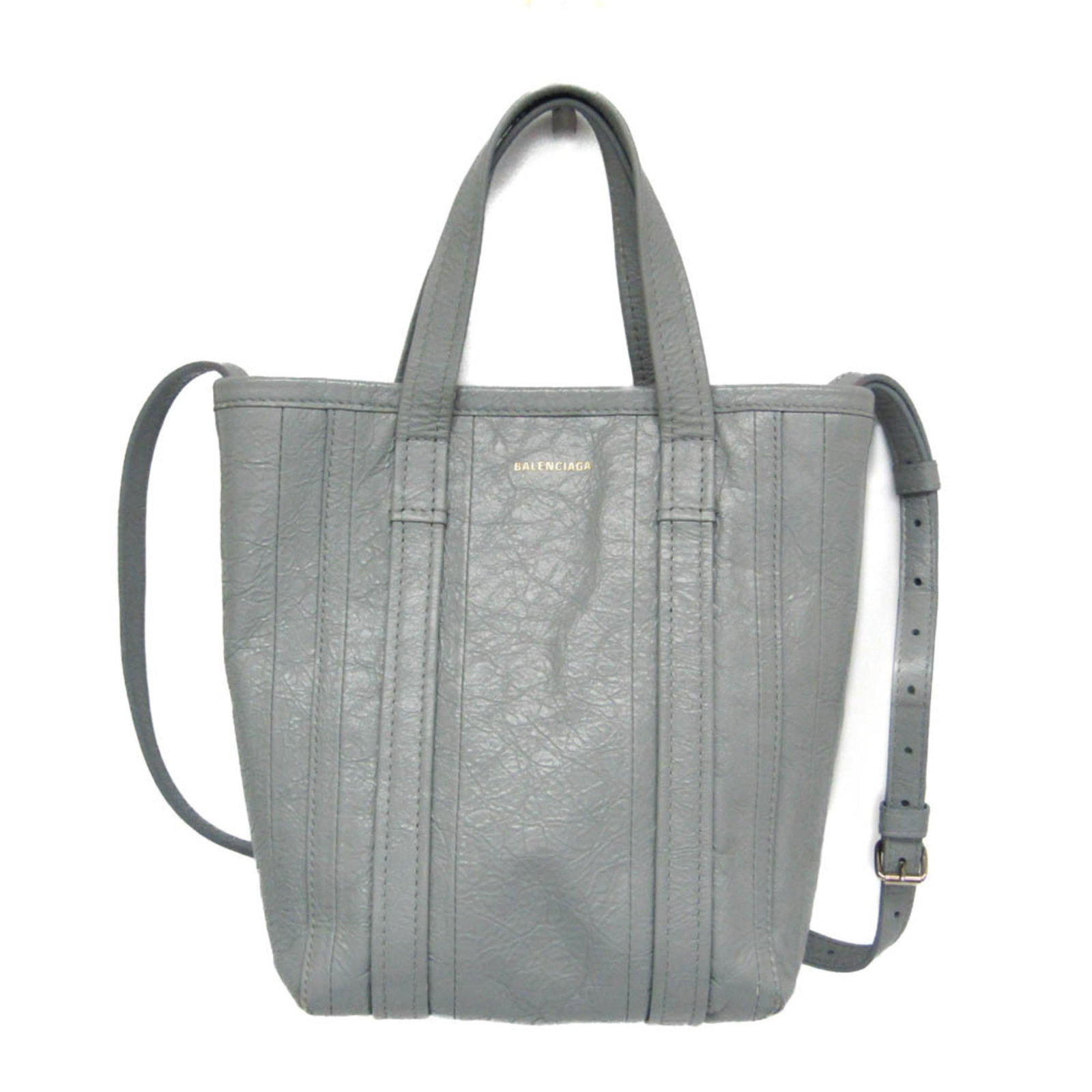 Balenciaga Vintage Tote Gray Leather Handbag: Balenciaga Vintage Tote Gray Leather Handbag This Balenciaga Vintage tote is crafted from gray leather and designed for women. The bag features a classic silhouette with dimensions of 18cm x 25cm x 10
