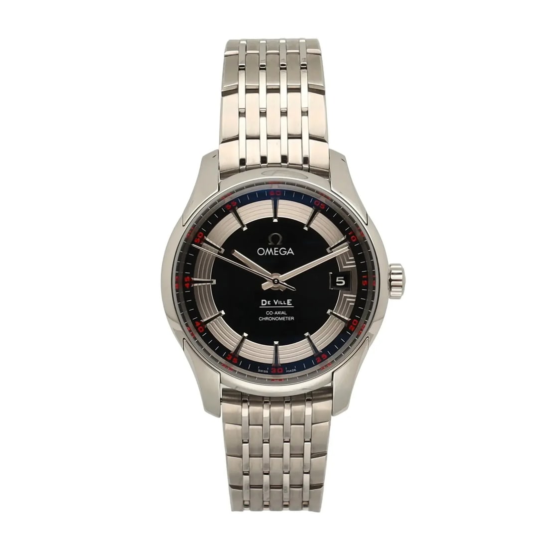 OMEGA Hour Vision Co Axial 41mm steel wristwatch black dial ref 431.30.41.21.01.001: OMEGA Hour Vision Co Axial 41mm steel wristwatch black dial ref 431.30.41.21.01.001 Omega Hour Vision Co-Axial wristwatch with a black dial and stainless steel bracelet. This automatic men's watch is 