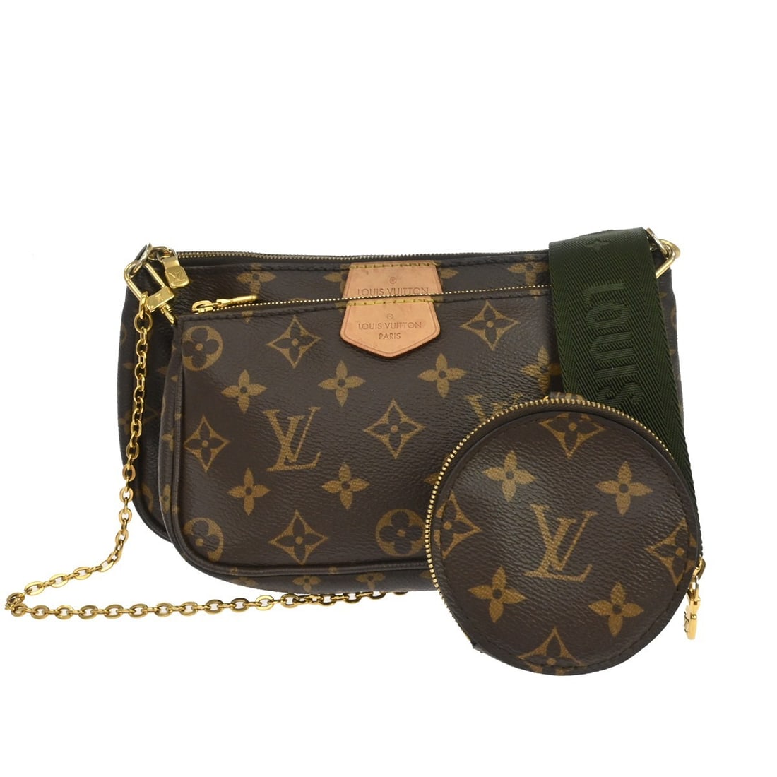 Louis Vuitton Multi-Pochette Brown Canvas Handbag (1 of 10)