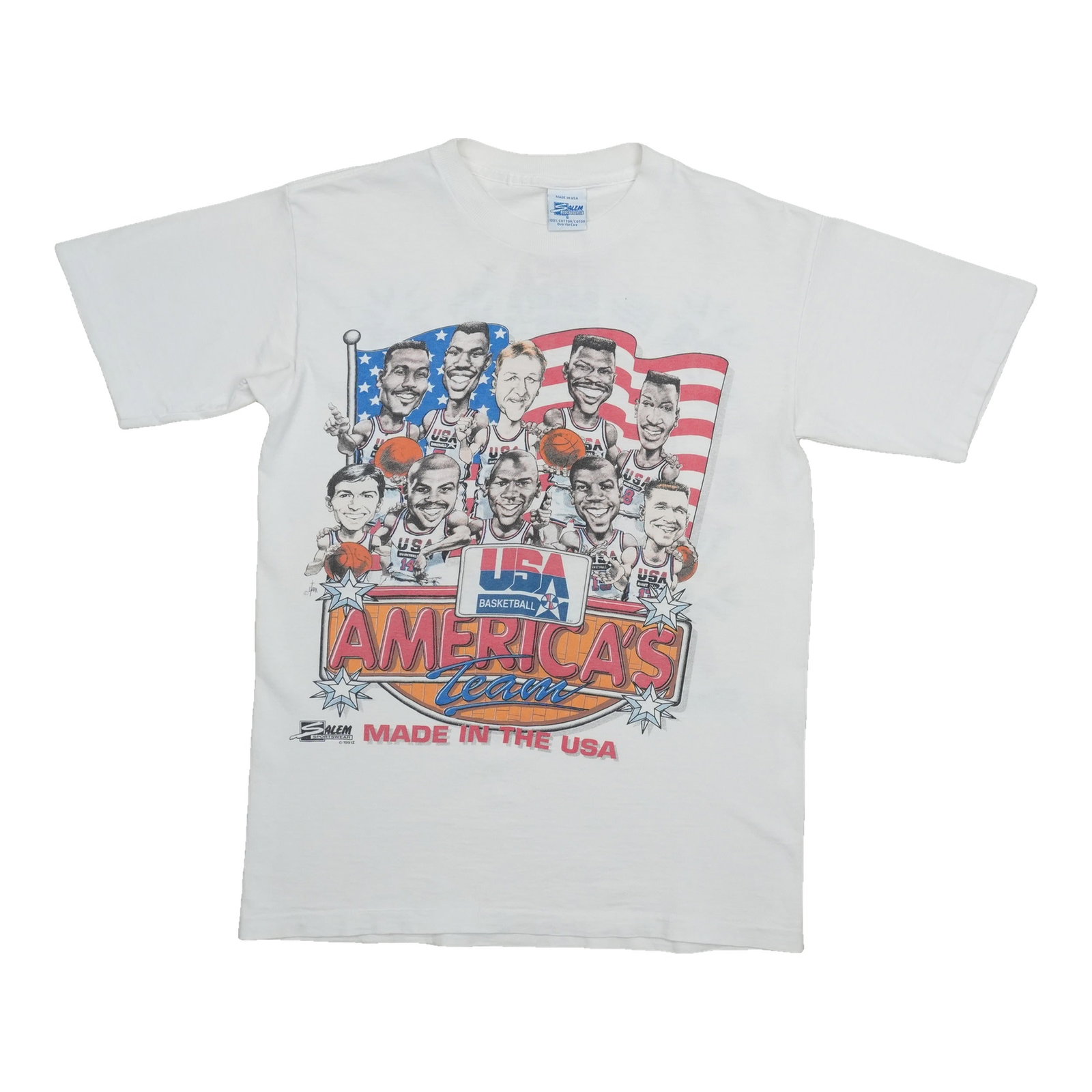 Vintage 1992 USA Dream Team Americas Team Cotton Shirt Small (1 of 6)