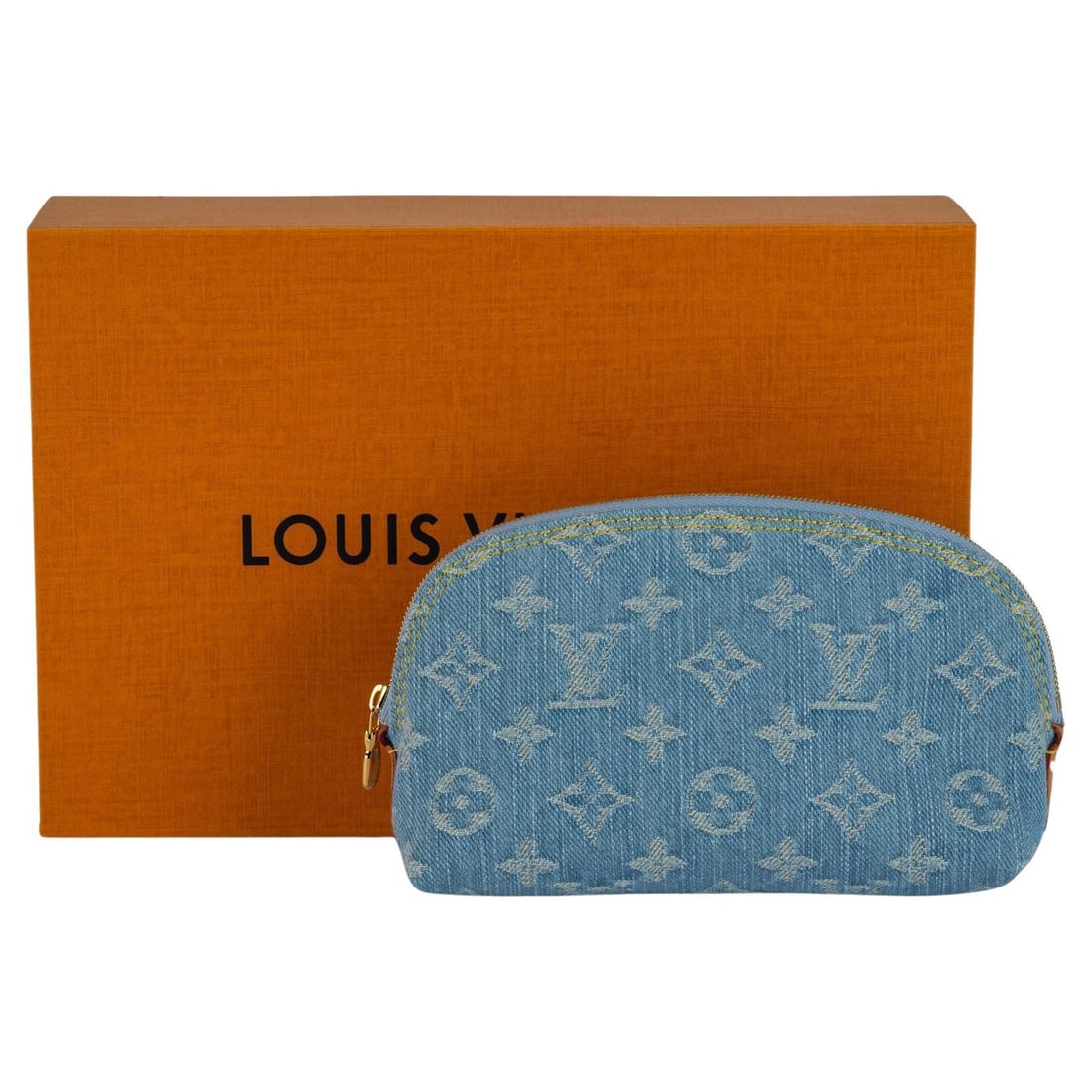 Louis Vuitton Pochette Cosmetique Monogram Denim Makeup Pouch (1 of 7)