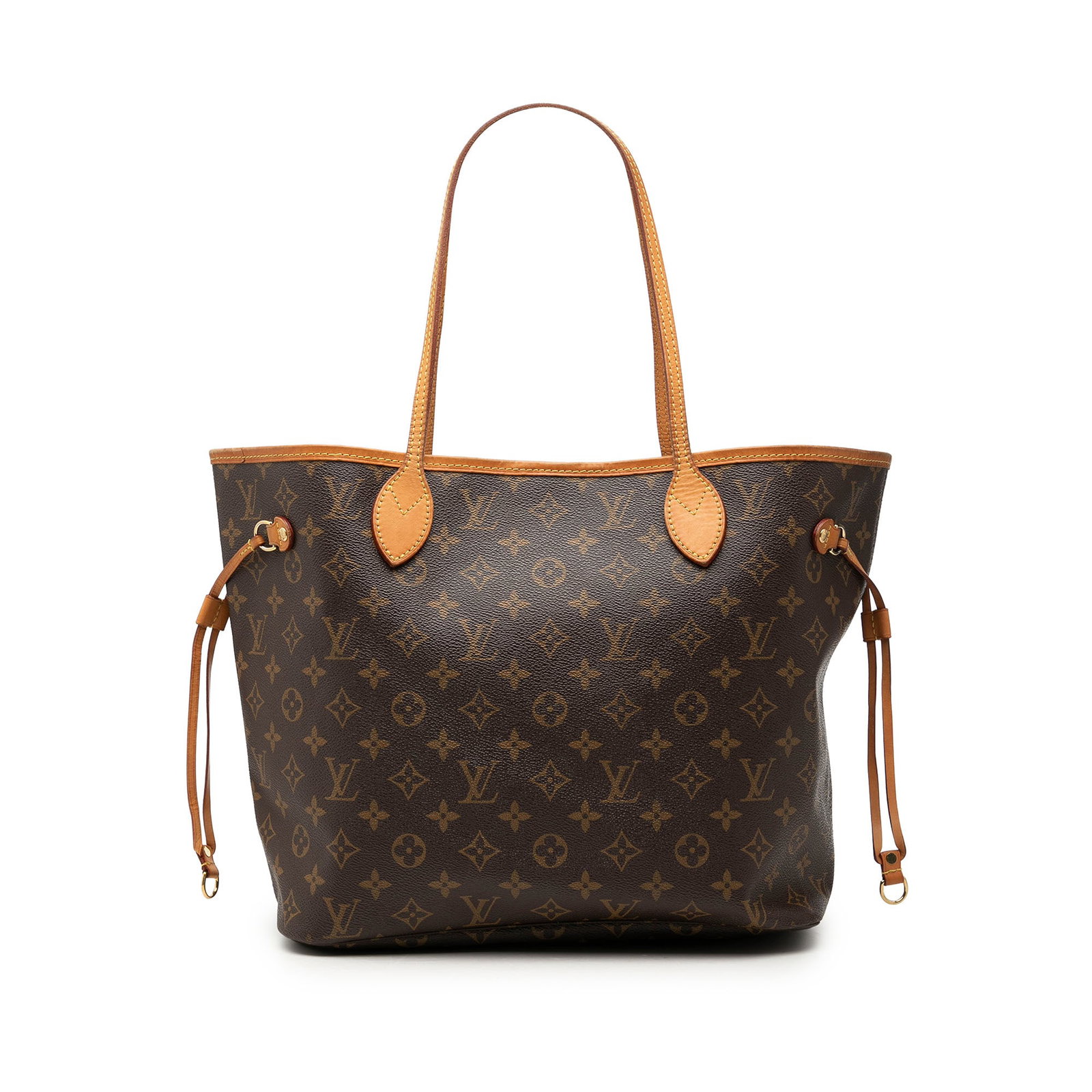 Louis Vuitton Neverfull MM Monogram Canvas Tote Bag: Louis Vuitton Neverfull MM Monogram Canvas Tote Bag Louis Vuitton Monogram Neverfull MM tote bag crafted with a monogram canvas body and vachetta leather trim. It features flat vachetta leather handle
