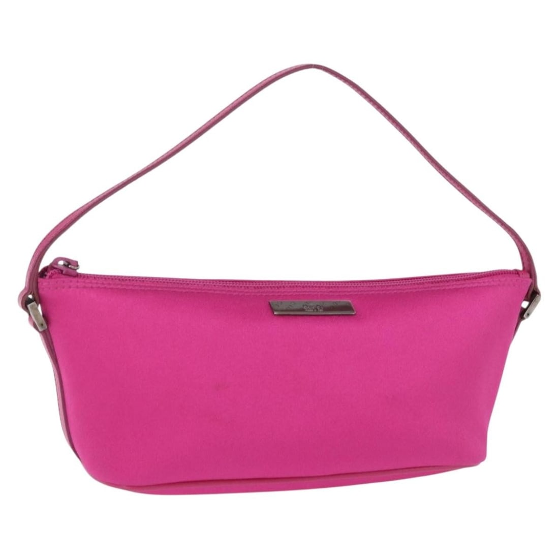GUCCI 039 1103 canvas accessory pouch pink silver: GUCCI 039 1103 canvas accessory pouch pink silver Gucci accessory pouch in pink and silver canvas, made in Italy. This women's pouch is offered in excellent condition overall, with light signs of use 