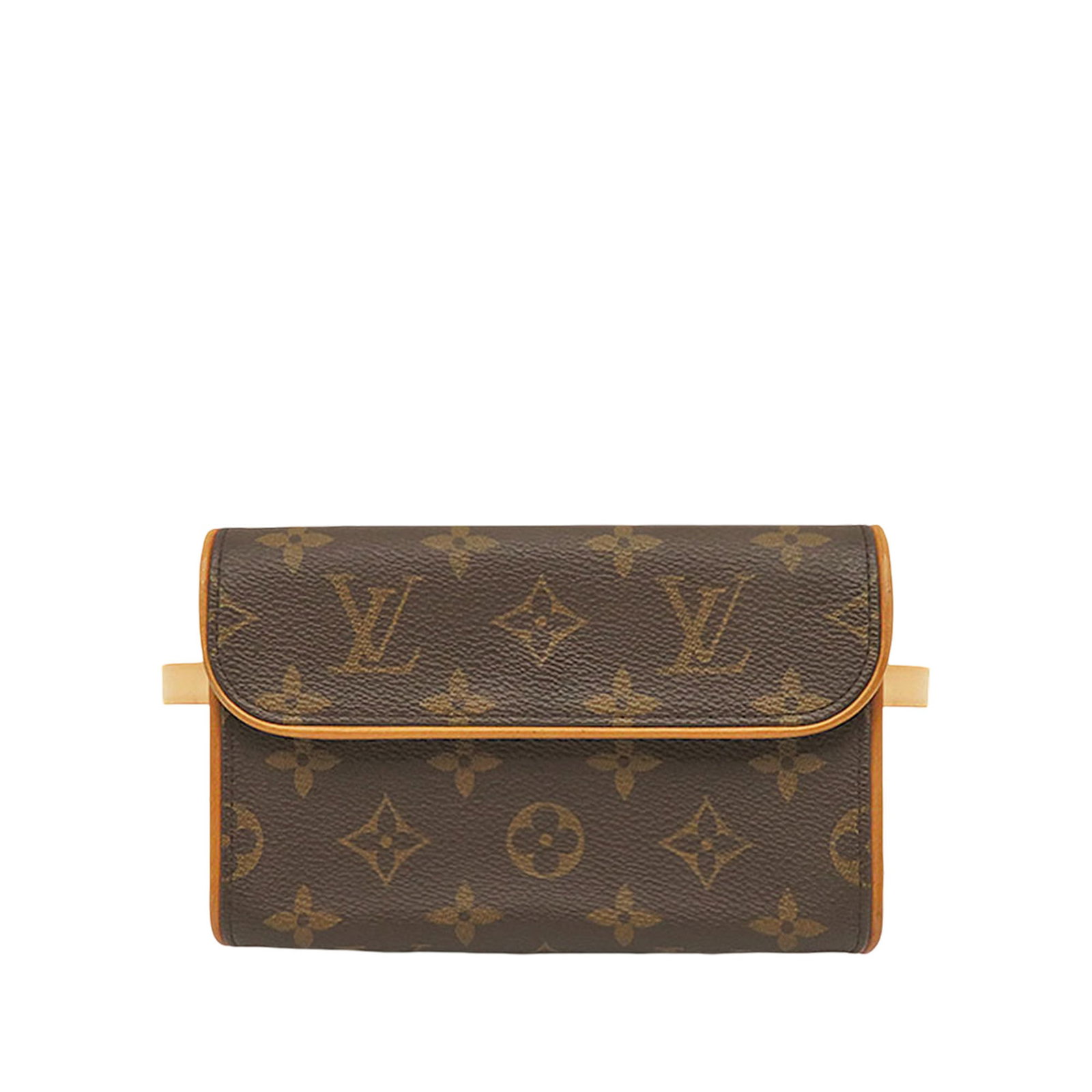 Louis Vuitton Florentine Monogram Belt Bag Brown Canvas: Louis Vuitton Florentine Monogram Belt Bag Brown Canvas Louis Vuitton Monogram Pochette Florentine belt bag crafted with a monogram canvas body, vachetta leather trim, and a flat vachetta leather stra