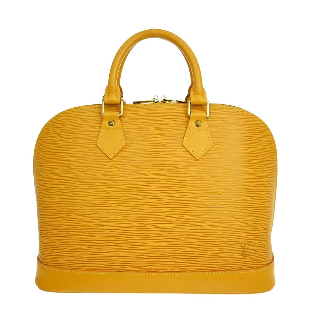 Louis Vuitton Alma Yellow Epi Leather Handbag (1 of 10)