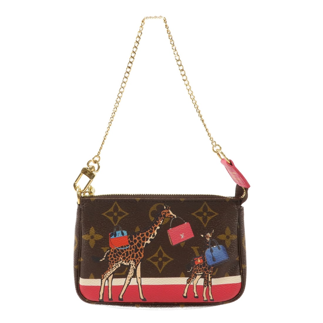Louis Vuitton M62087 Mini Pochette Accessoires Monogram Handbag: Louis Vuitton M62087 Mini Pochette Accessoires Monogram Handbag Louis Vuitton Mini Pochette Accessoires handbag in brown Monogram PVC coated canvas. This women's bag features a compact zip-top design 