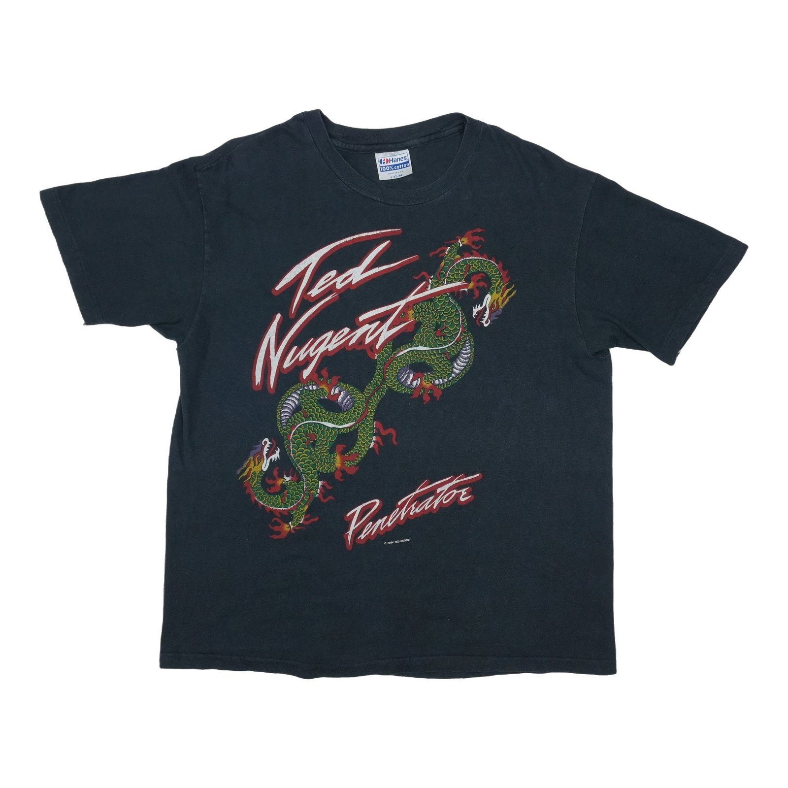 Black 1984 Ted Nugent Penetrator Tour Shirt Large (1 of 5)