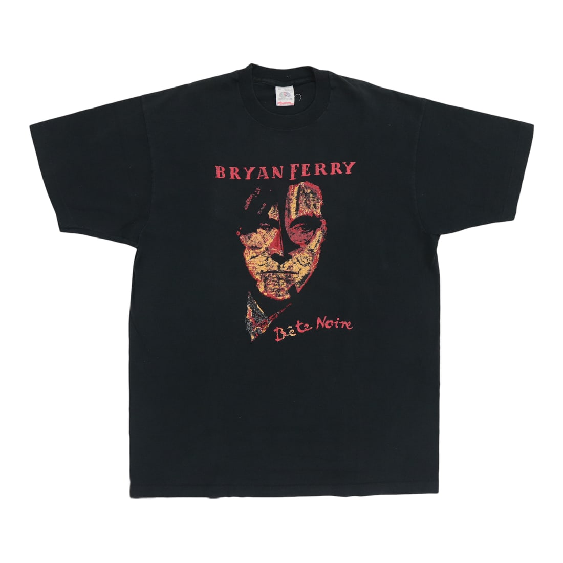 Vintage Bryan Ferry Bete Noire Tour T Shirt 1988 XL: Vintage Bryan Ferry Bete Noire Tour T Shirt 1988 XL Authentic original vintage 1988 Bryan Ferry Bete Noire Tour shirt with front and back graphics. This black cotton shirt is a true vintage piece, not