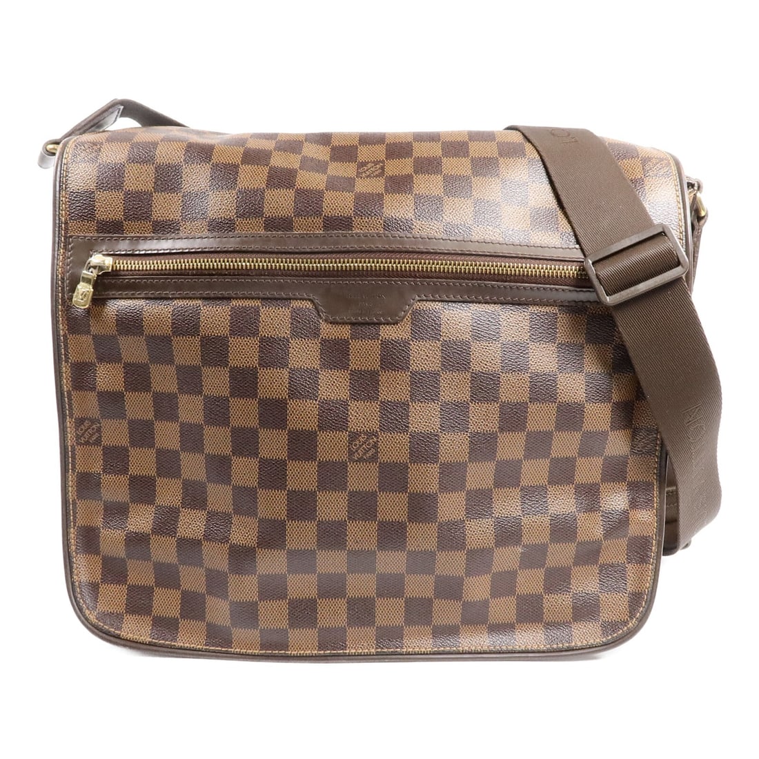Louis Vuitton Spencer N58021 Damier Brown Shoulder Bag: Louis Vuitton Spencer N58021 Damier Brown Shoulder Bag Louis Vuitton Spencer shoulder messenger bag in Damier PVC coated canvas with a brown colorway. This men's bag features multiple storage compartm