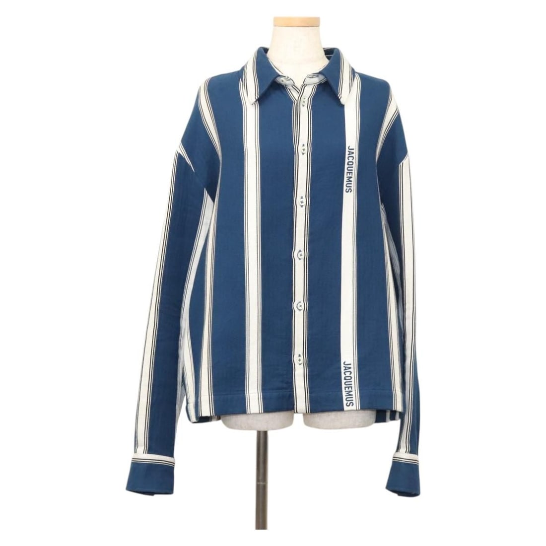 JACQUEMUS Blue Cotton Womens Long Sleeve Shirt (1 of 18)