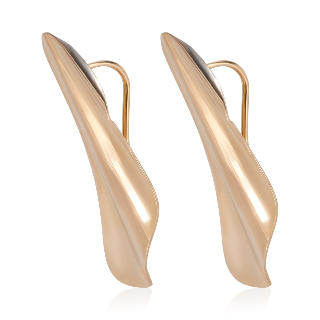 Tiffany Co Elsa Peretti High Tide Small Earrings 18k Rose Gold: Tiffany Co Elsa Peretti High Tide Small Earrings 18k Rose Gold Pre-owned Tiffany & Co. Elsa Peretti Small Model High Tide earrings in rose gold. This pair includes the original box/packaging and featu