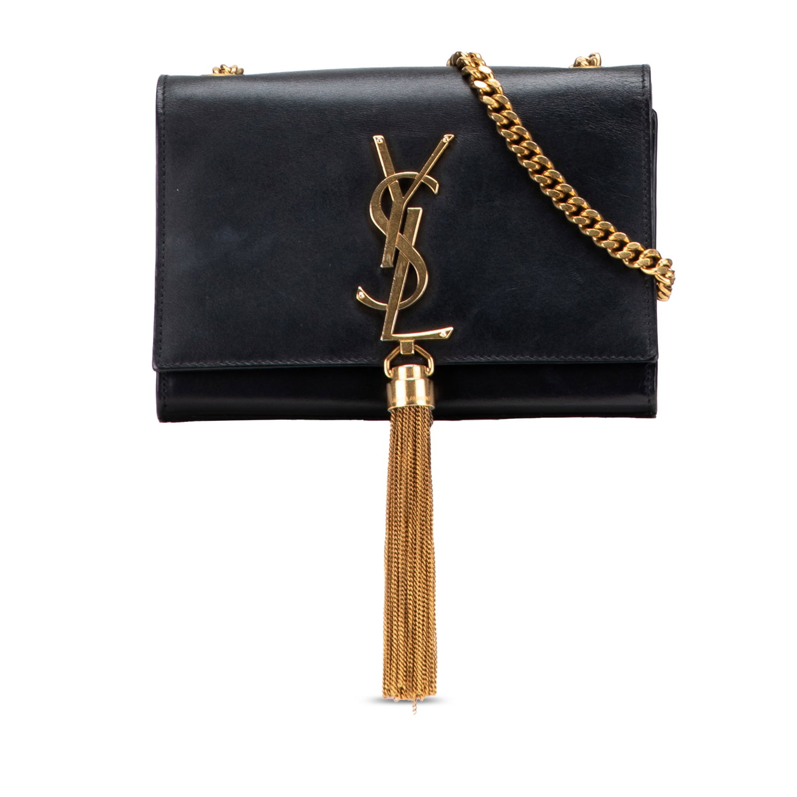 Saint Laurent Black Leather Monogram Kate Crossbody with Tassel: Saint Laurent Black Leather Monogram Kate Crossbody with Tassel The Saint Laurent Small Leather Monogram Kate Tassel Crossbody is a stylish and functional accessory crafted from high-quality leather. 