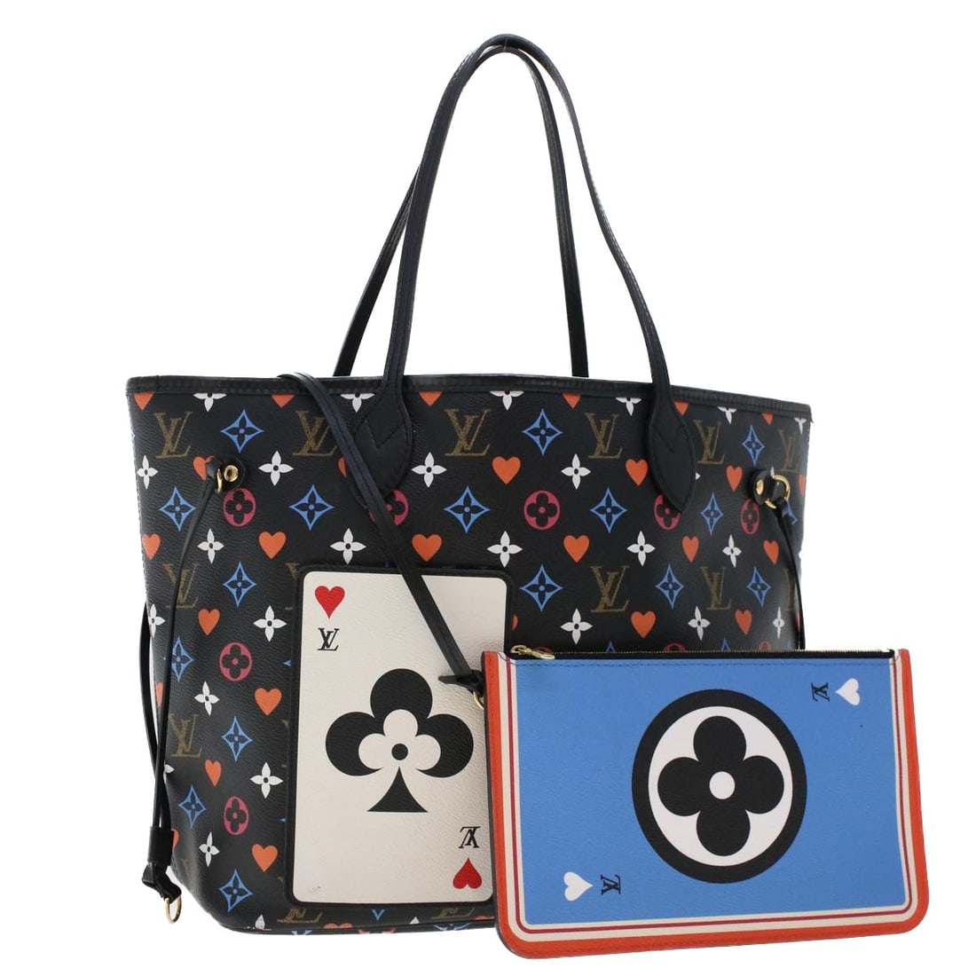 Louis Vuitton M57483 Neverfull MM Game On Monogram Shoulder Bag: Louis Vuitton M57483 Neverfull MM Game On Monogram Shoulder Bag Louis Vuitton Monogram Game On Neverfull MM shoulder bag in black monogram canvas. Made in Spain, this women's shoulder bag includes a p