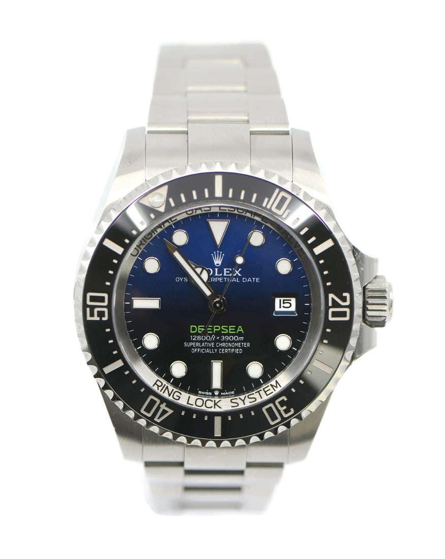 Rolex Sea-Dweller Deepsea Cameron 136660 Blue Dial Stainless Steel Men's Watch (1 of 6)
