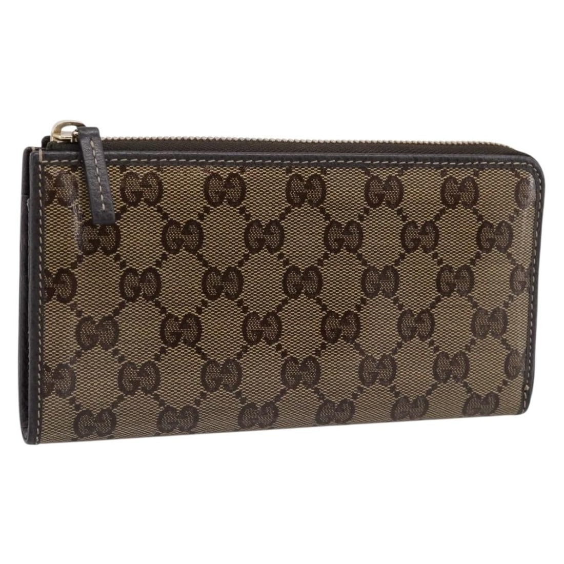 Gucci 332747 GG Crystal Long Wallet Beige Gold Coated Canvas: Gucci 332747 GG Crystal Long Wallet Beige Gold Coated Canvas Gucci GG Crystal long wallet in beige and gold coated canvas. Made in Italy, this women's wallet includes the item box and features the 332