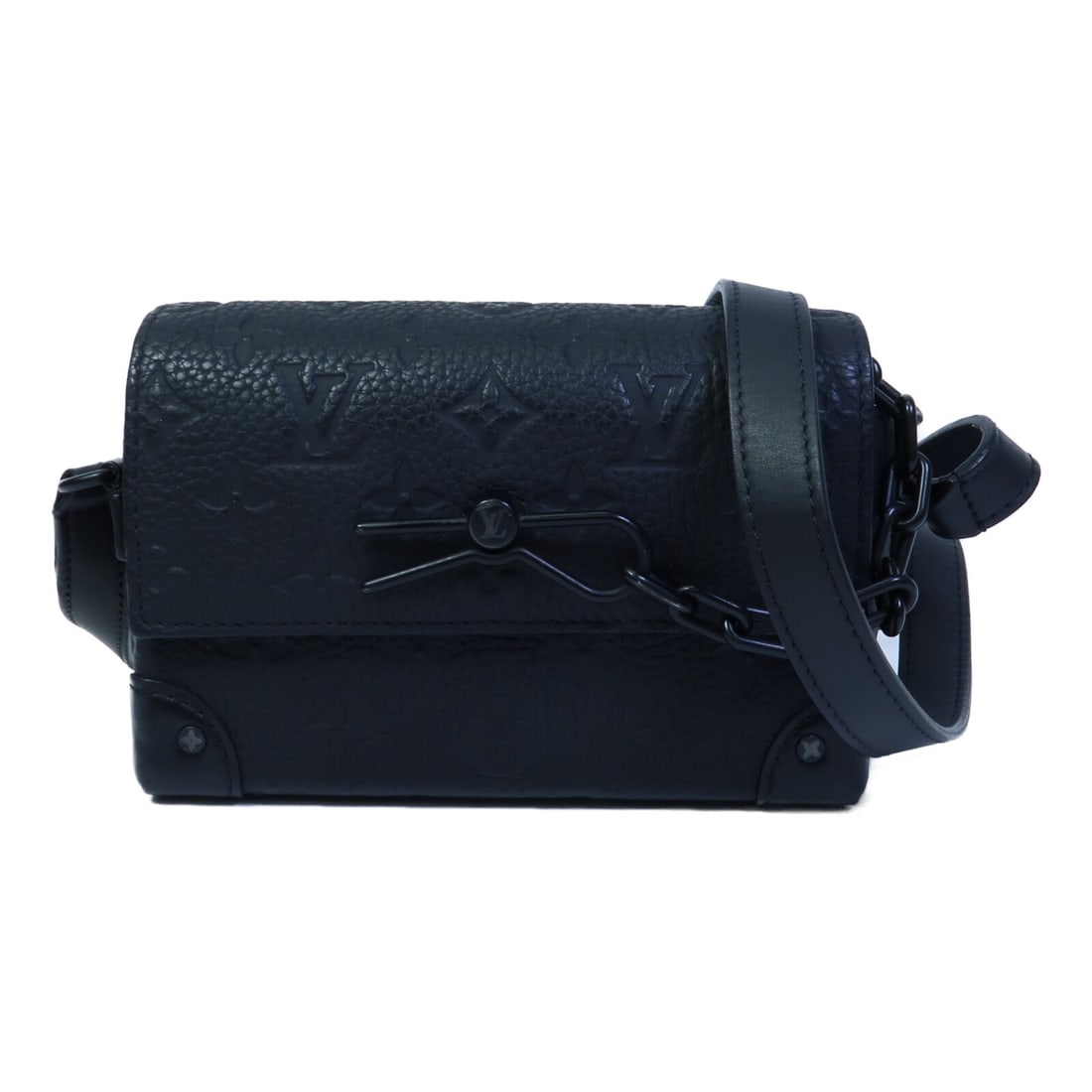 Louis Vuitton M81746 LV Steamer wearable wallet black Taurillon shoulder bag: Louis Vuitton M81746 LV Steamer wearable wallet black Taurillon shoulder bag Louis Vuitton LV Steamer Wearable Wallet shoulder bag in black Monogram Taurillon Clemence leather with calfskin trim. This