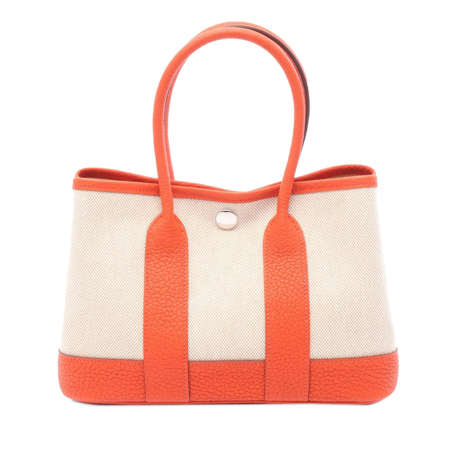 Toile and Negonda Garden Party 23 Canvas Handbag with Leather Trim: Toile and Negonda Garden Party 23 Canvas Handbag with Leather Trim The Garden Party 23 is crafted with a canvas body and leather trim, featuring rolled leather handles and an open top with a snap butt