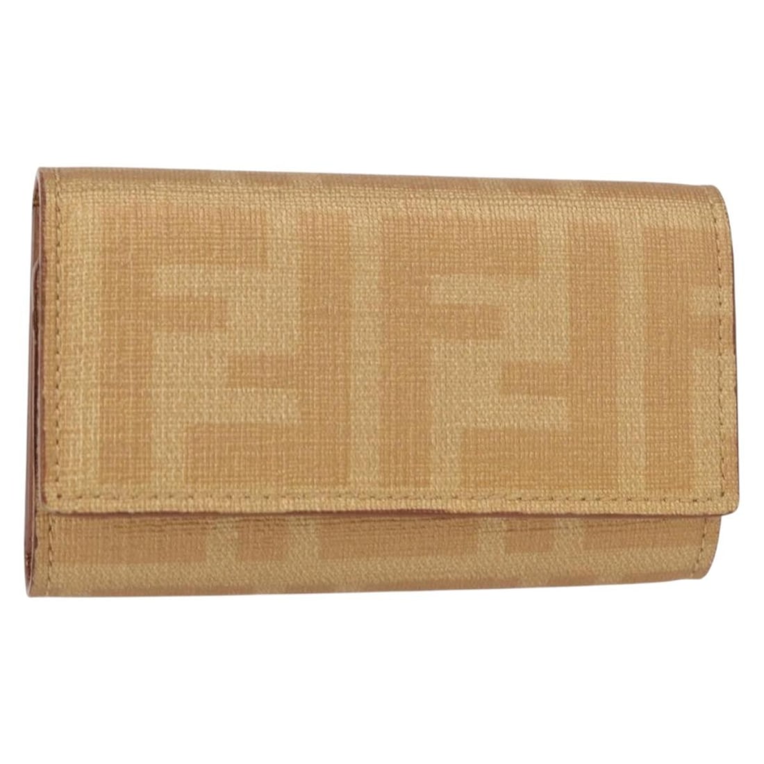 FENDI Zucca Canvas PVC Leather Key Case Gold with Box (1 of 18)