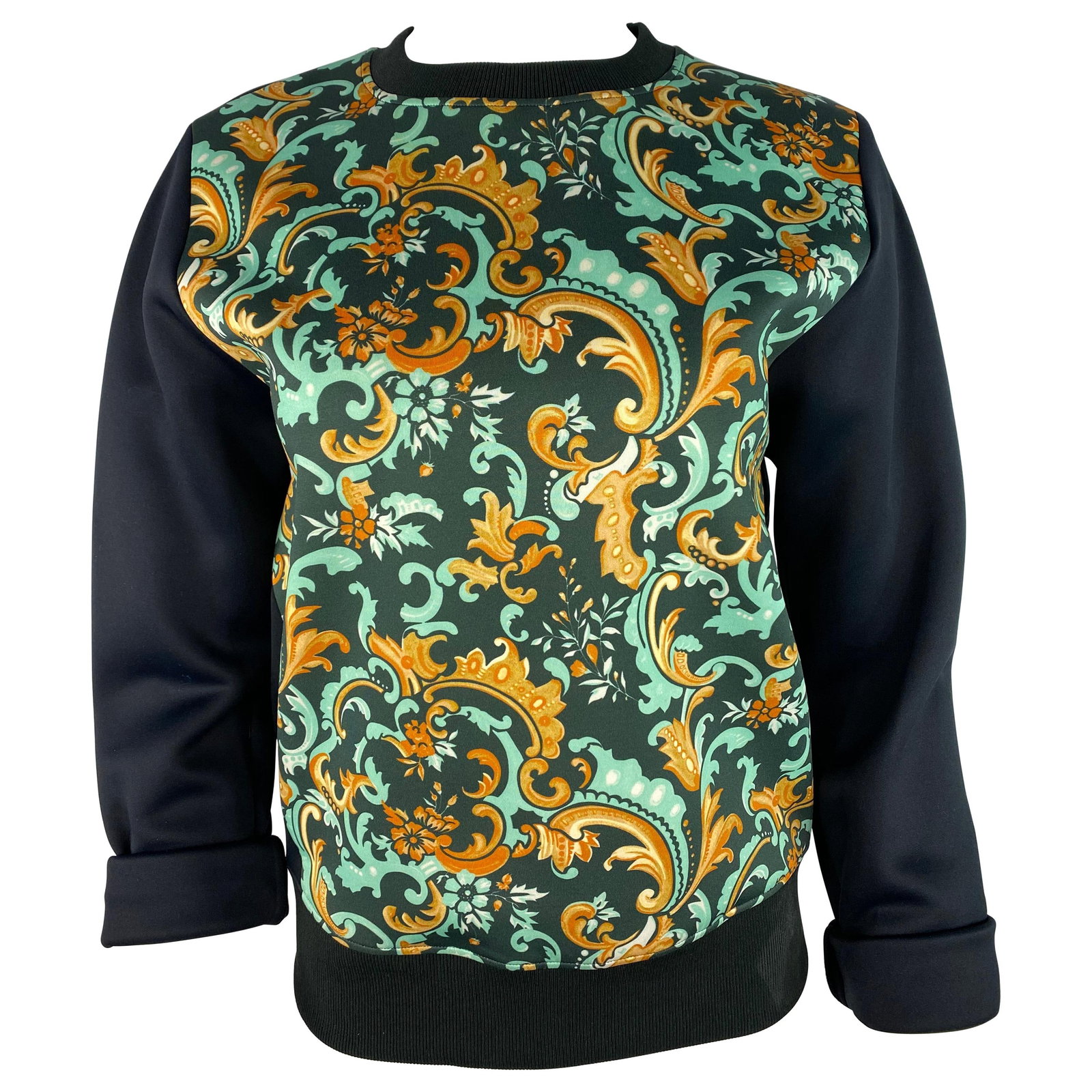 Paco Rabanne Floral Motif Crewneck Sweatshirt Top EU 38 (1 of 8)