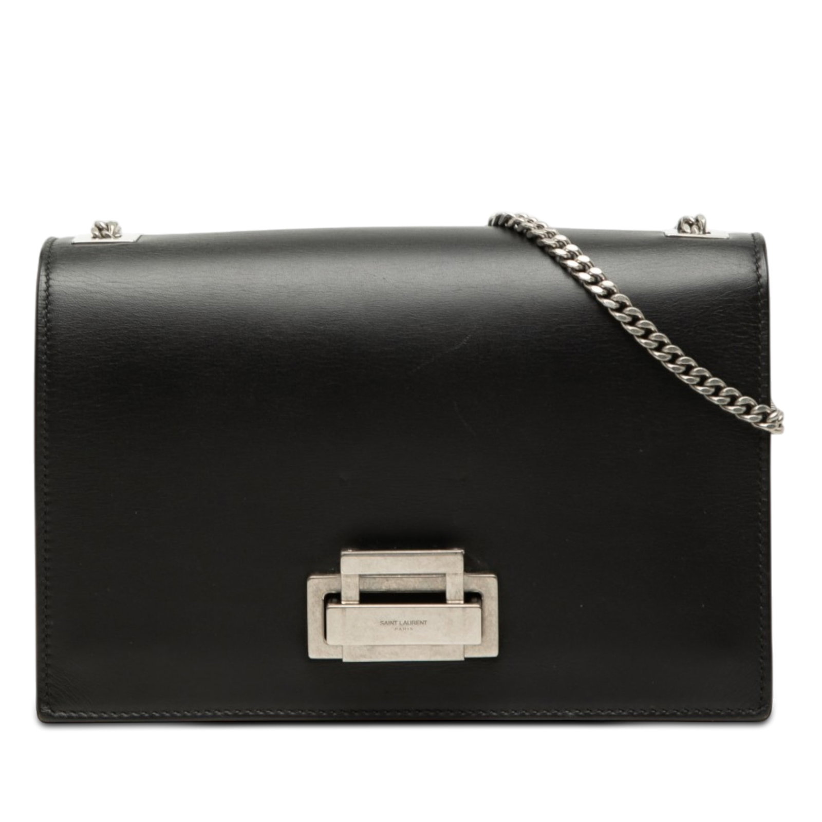 Saint Laurent Metropolis leather chain crossbody bag black (1 of 8)