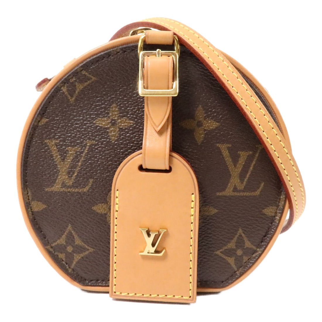 Louis Vuitton Mini Boite Chapeau 2 Way Bag M44699 Monogram Brown: Louis Vuitton Mini Boite Chapeau 2 Way Bag M44699 Monogram Brown Louis Vuitton Mini Boite Chapeau 2-way shoulder bag in brown Monogram PVC coated canvas. This women's bag features a structured round s