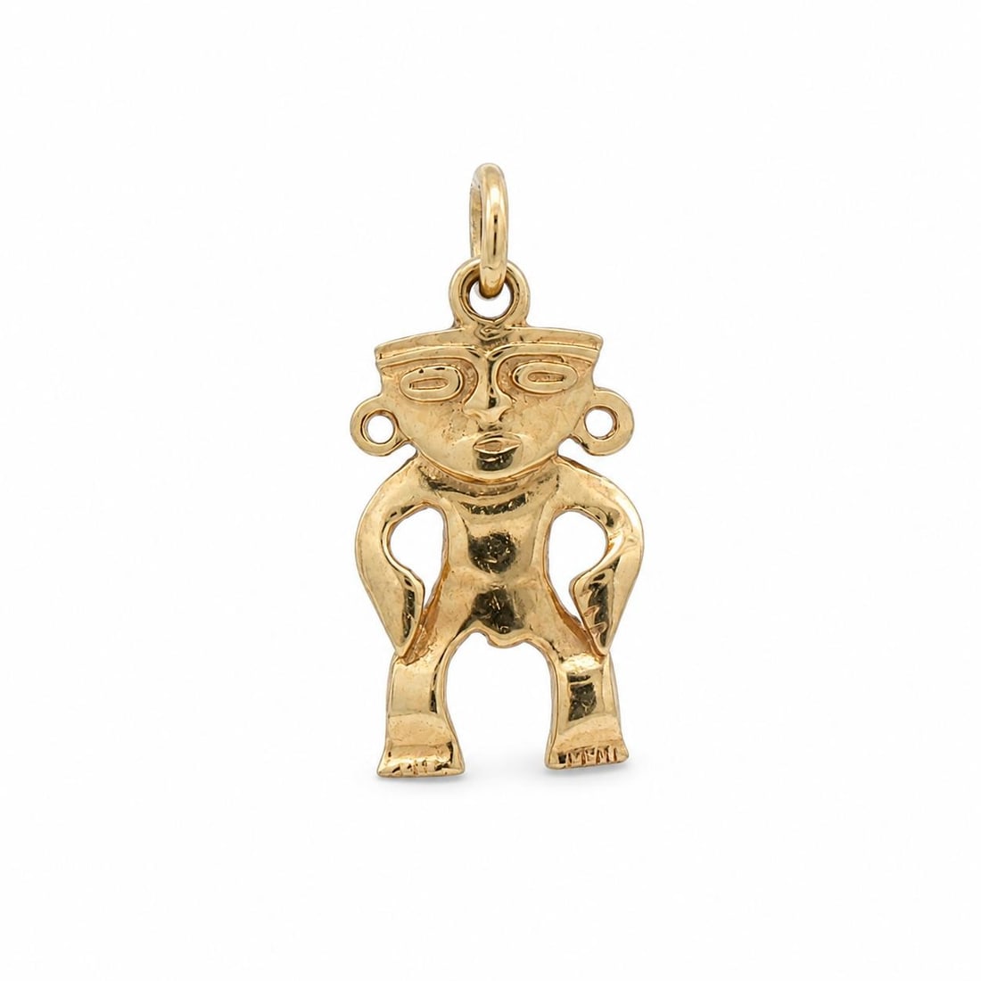 Unbranded 14k Yellow Gold Tribal Figure Charm Pendant Vintage (1 of 7)