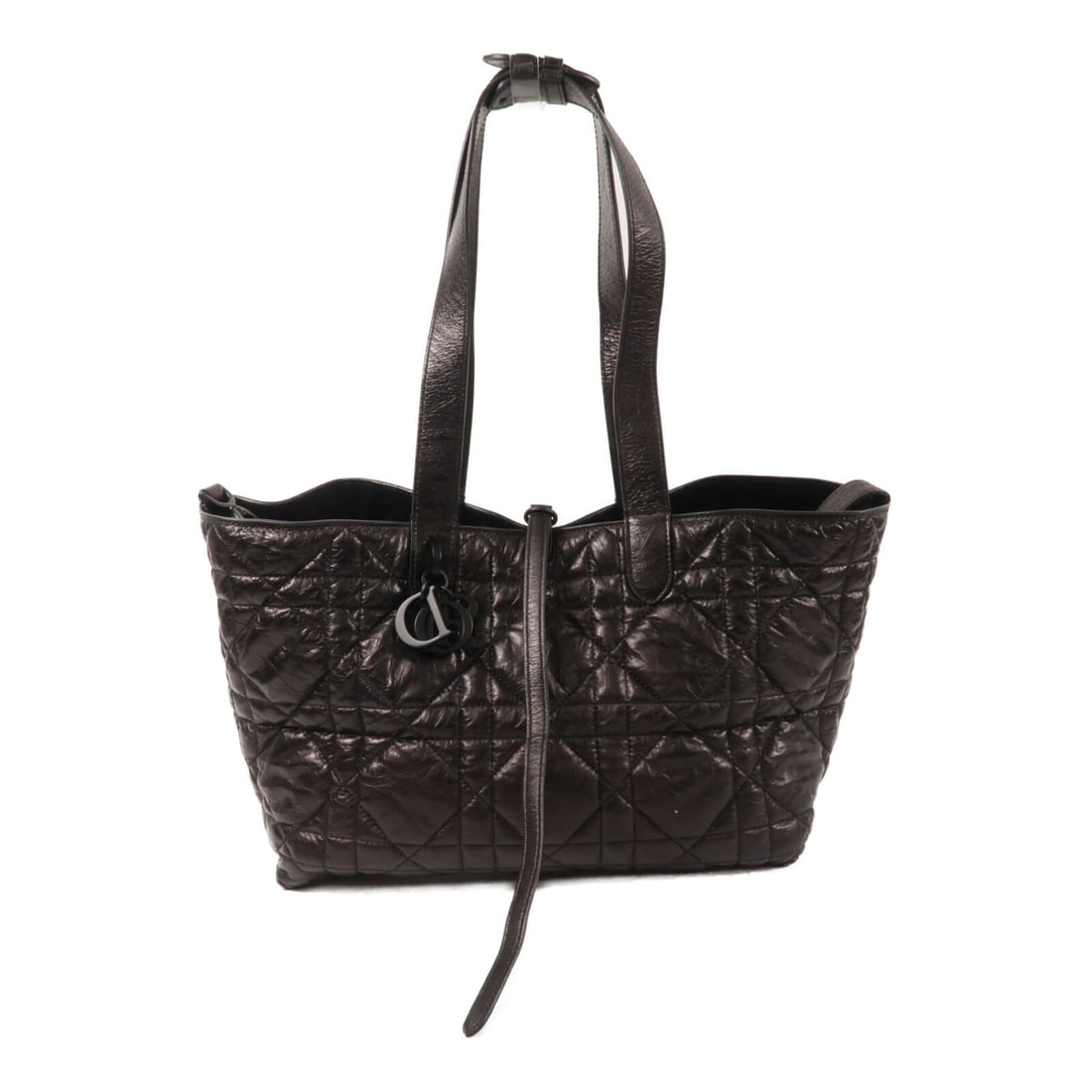 Dior CD Toujours medium calfskin tote with pouch metallic: Dior CD Toujours medium calfskin tote with pouch metallic Christian Dior CD Toujours medium tote bag in metallic calfskin leather. This women's tote is made in France and includes storage bags and a p