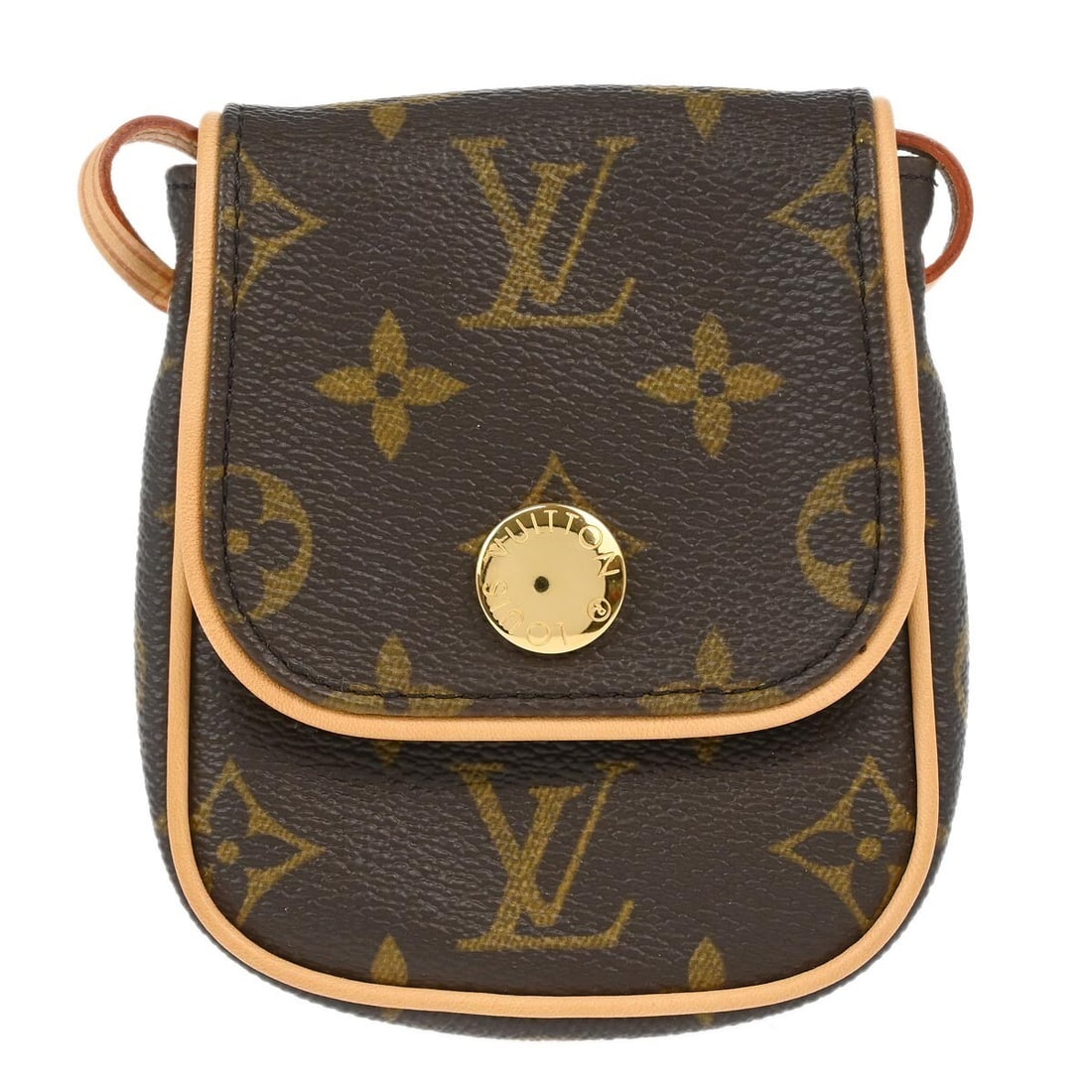 Louis Vuitton Pochette Cancun Mini Monogram Canvas Shoulder Pouch M60018: Louis Vuitton Pochette Cancun Mini Monogram Canvas Shoulder Pouch M60018 Vintage Louis Vuitton Monogram Pochette Cancun shoulder bag in brown Monogram canvas with leather trim and a beige Alcantara li